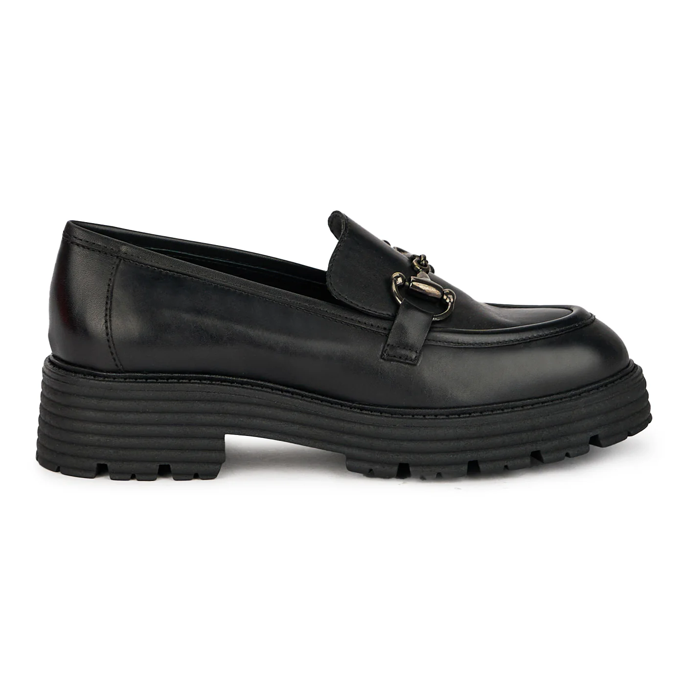 Pantofi dama din piele naturala neagra 17446