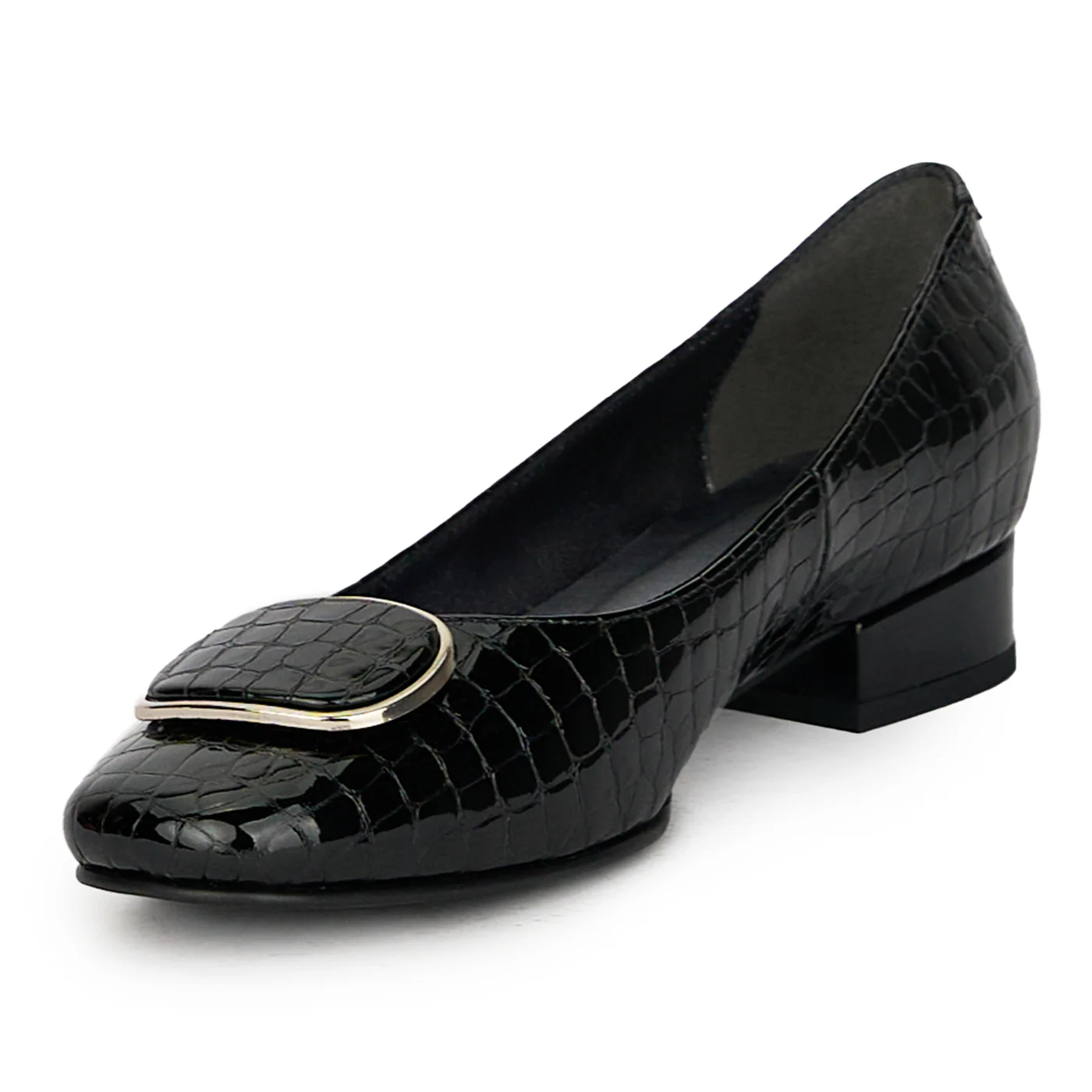 Pantofi dama din piele naturala neagra 17608 - Image 3