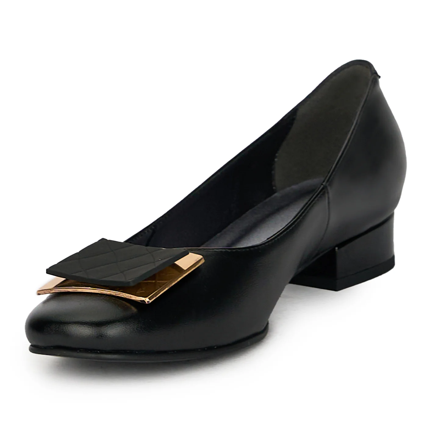 Pantofi dama din piele naturala neagra 17609 - Image 3