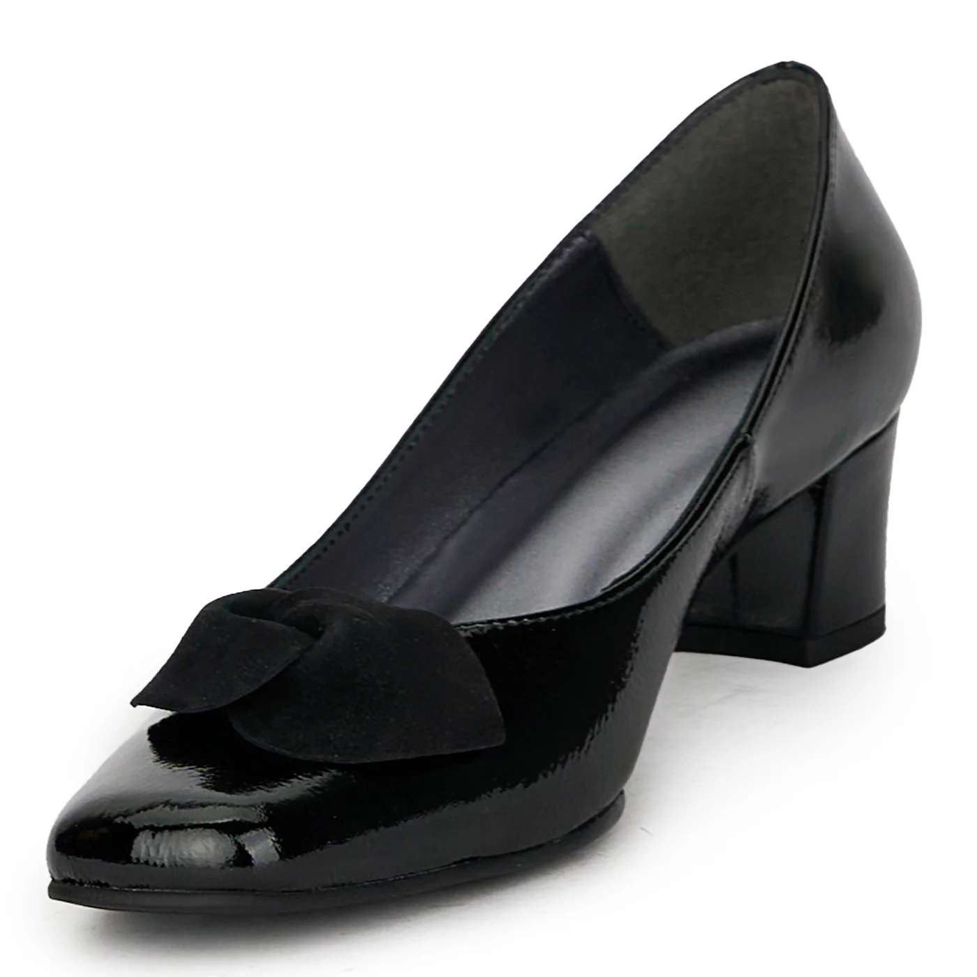 Pantofi dama din piele naturala neagra 17613 - Image 3