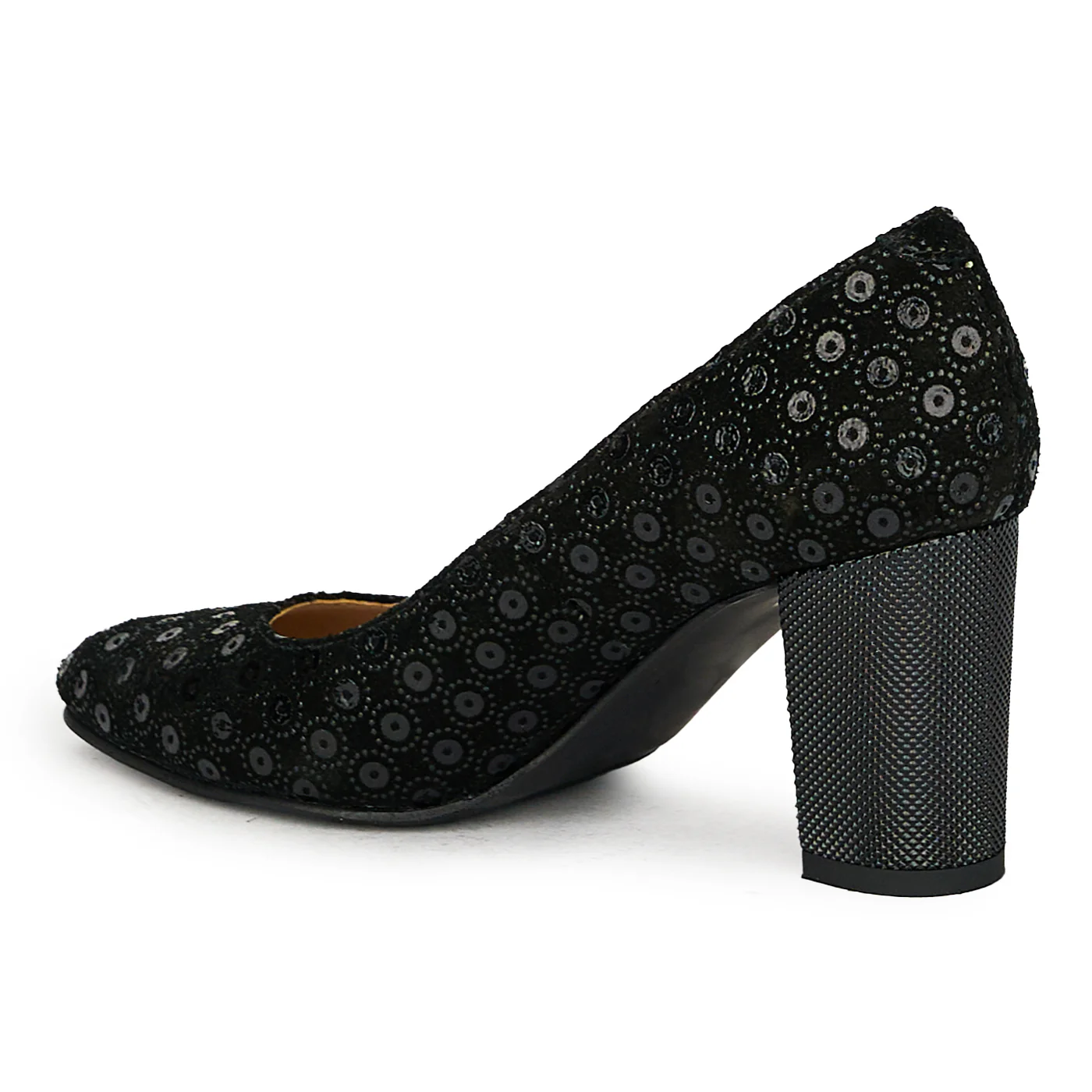 Pantofi dama din piele naturala neagra 17618 - Image 2