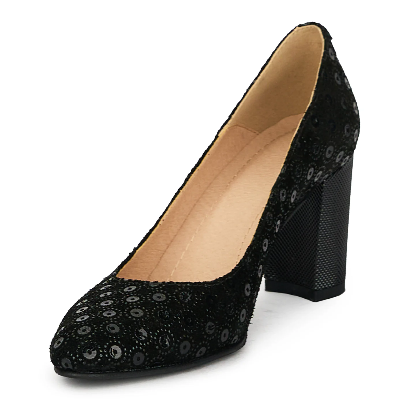 Pantofi dama din piele naturala neagra 17618 - Image 3