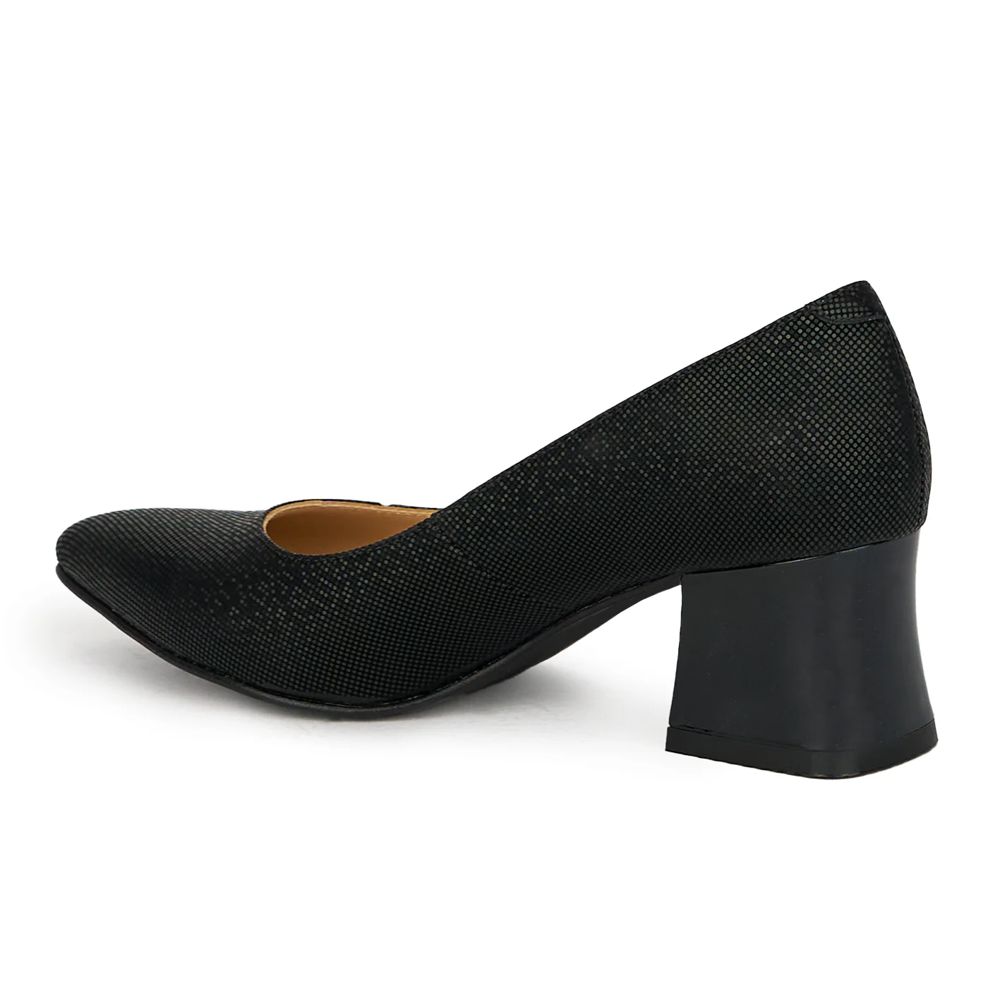 Pantofi dama din piele naturala neagra 17631 - Image 2