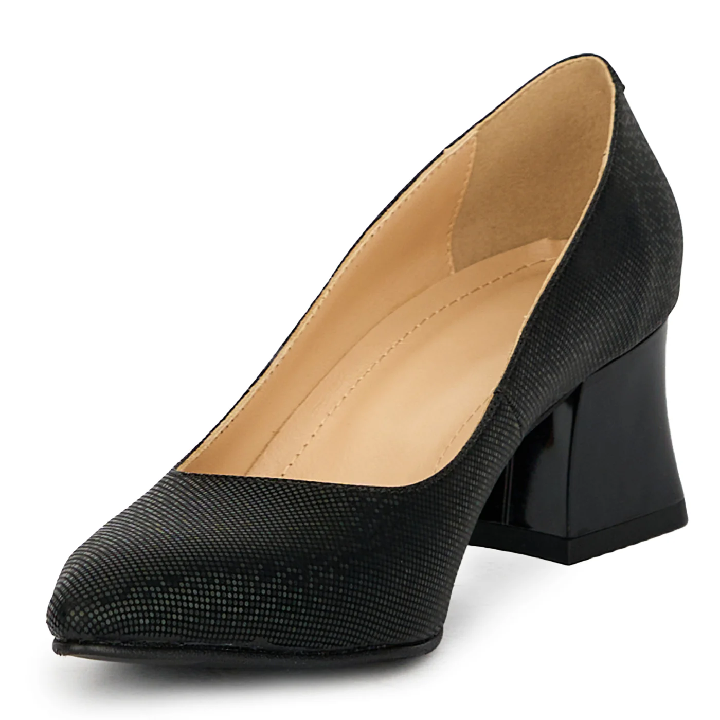 Pantofi dama din piele naturala neagra 17631 - Image 3