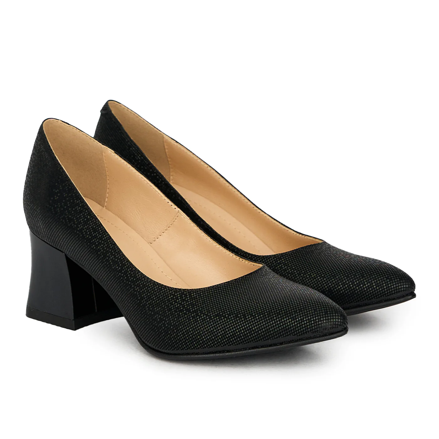 Pantofi dama din piele naturala neagra 17631 - Image 4