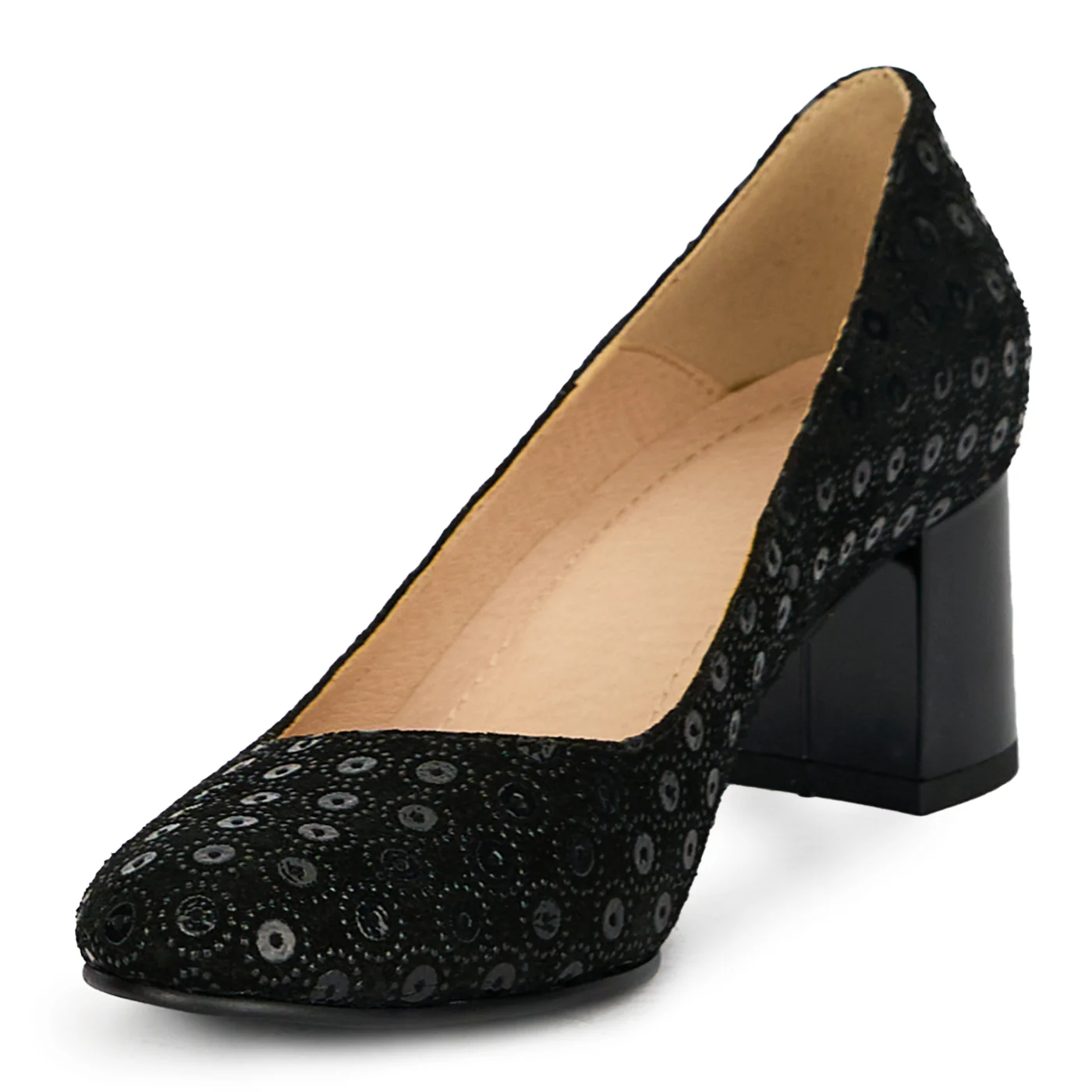Pantofi dama din piele naturala neagra 17632 - Image 3