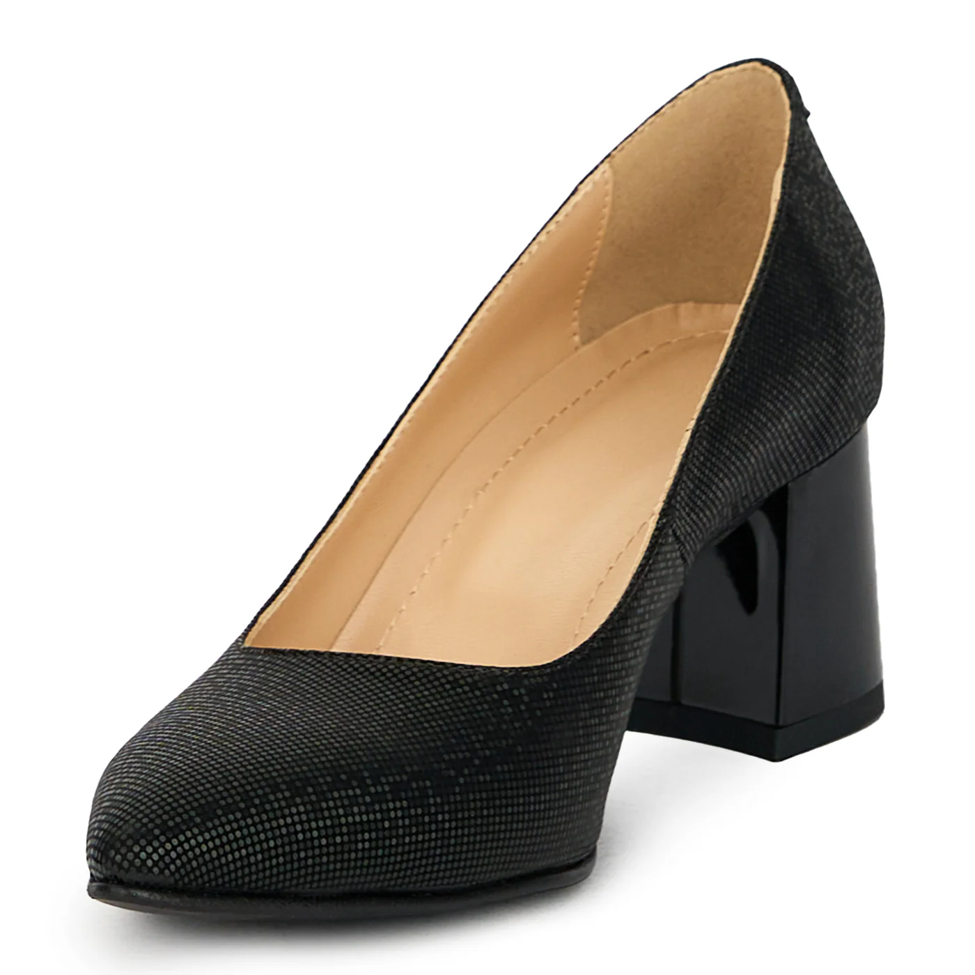 Pantofi dama din piele naturala neagra 17635 - Image 3