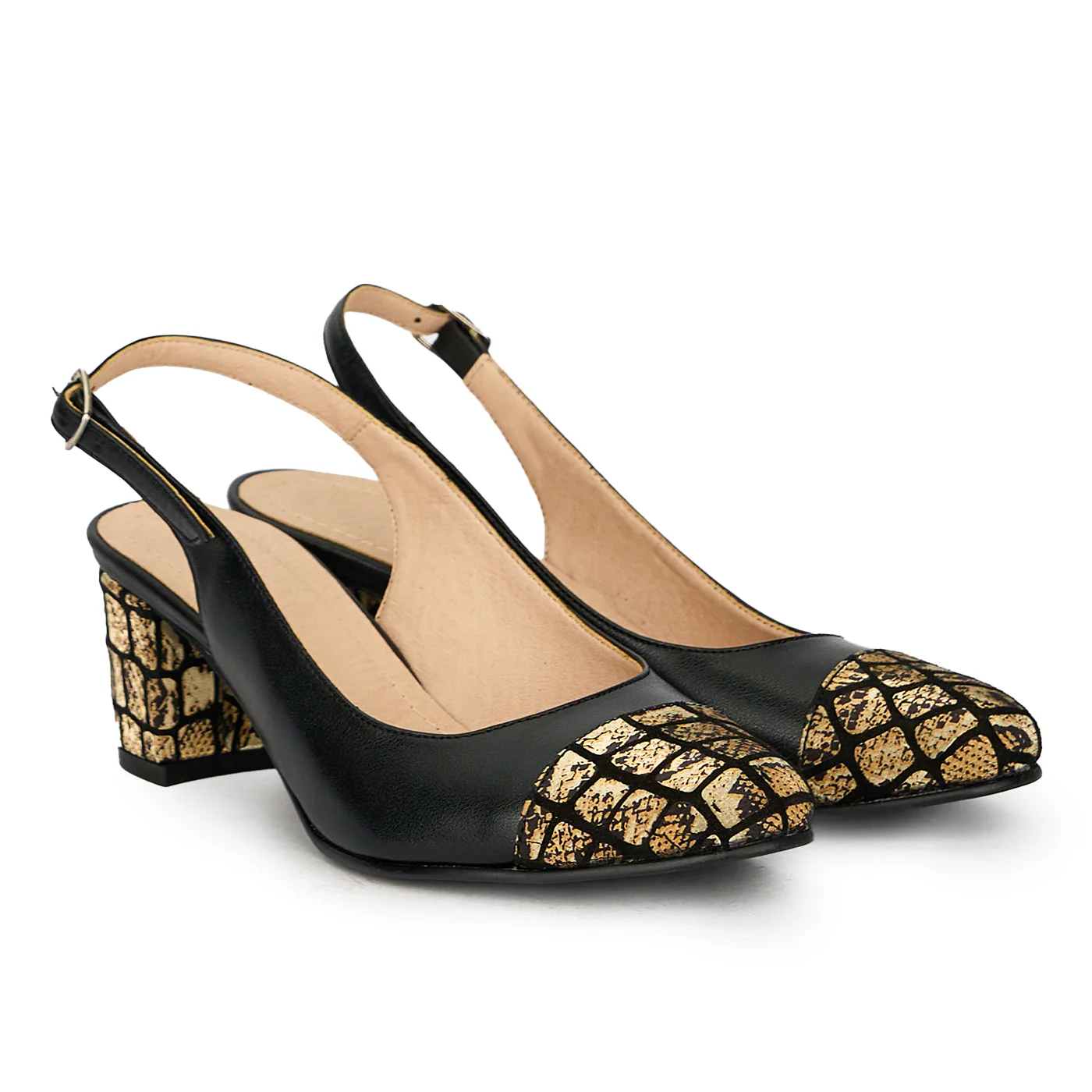 Pantofi dama din piele naturala neagra 17646 - Image 4