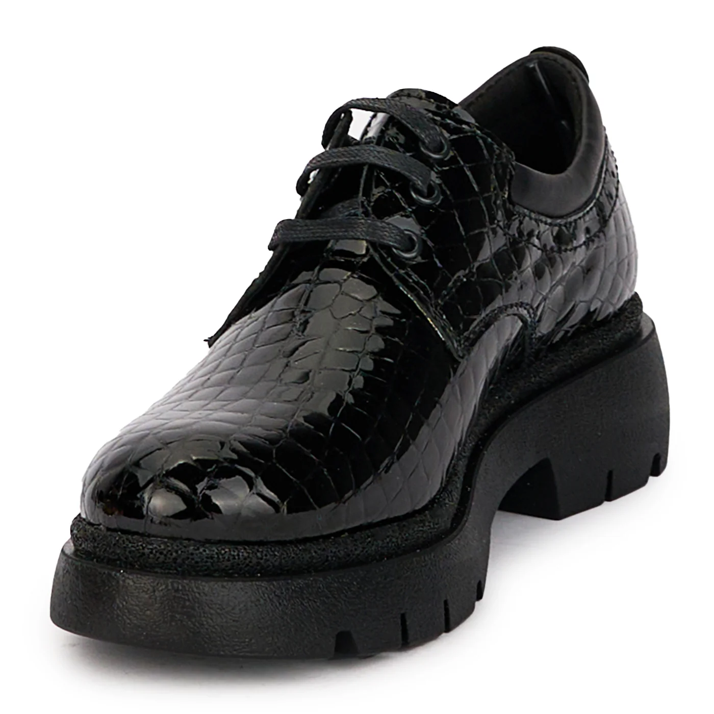 Pantofi dama din piele naturala neagra 18150 - Image 3