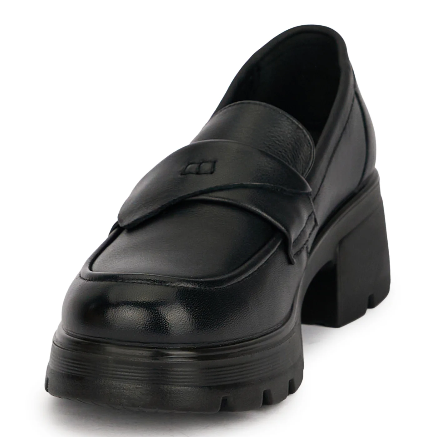 Pantofi dama din piele naturala neagra 19014 - Image 3