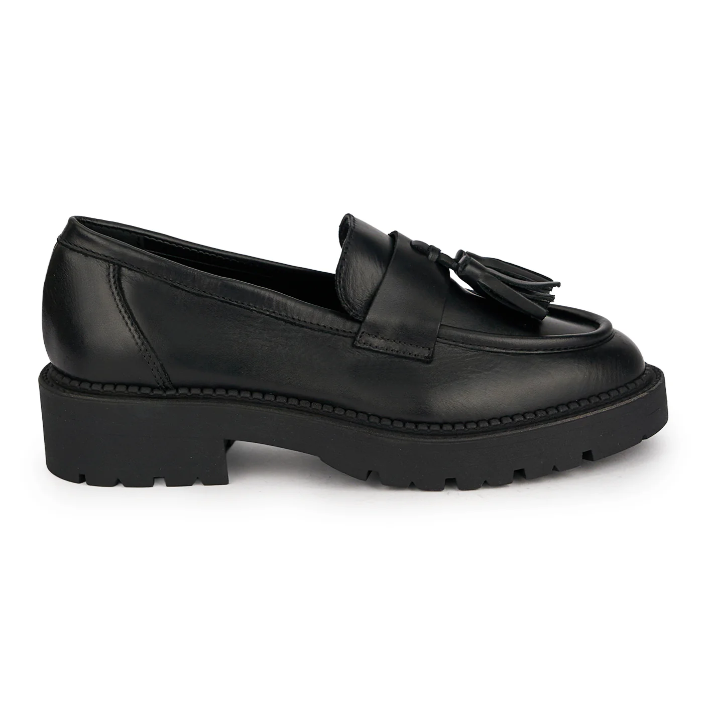Pantofi dama din piele naturala neagra 19105
