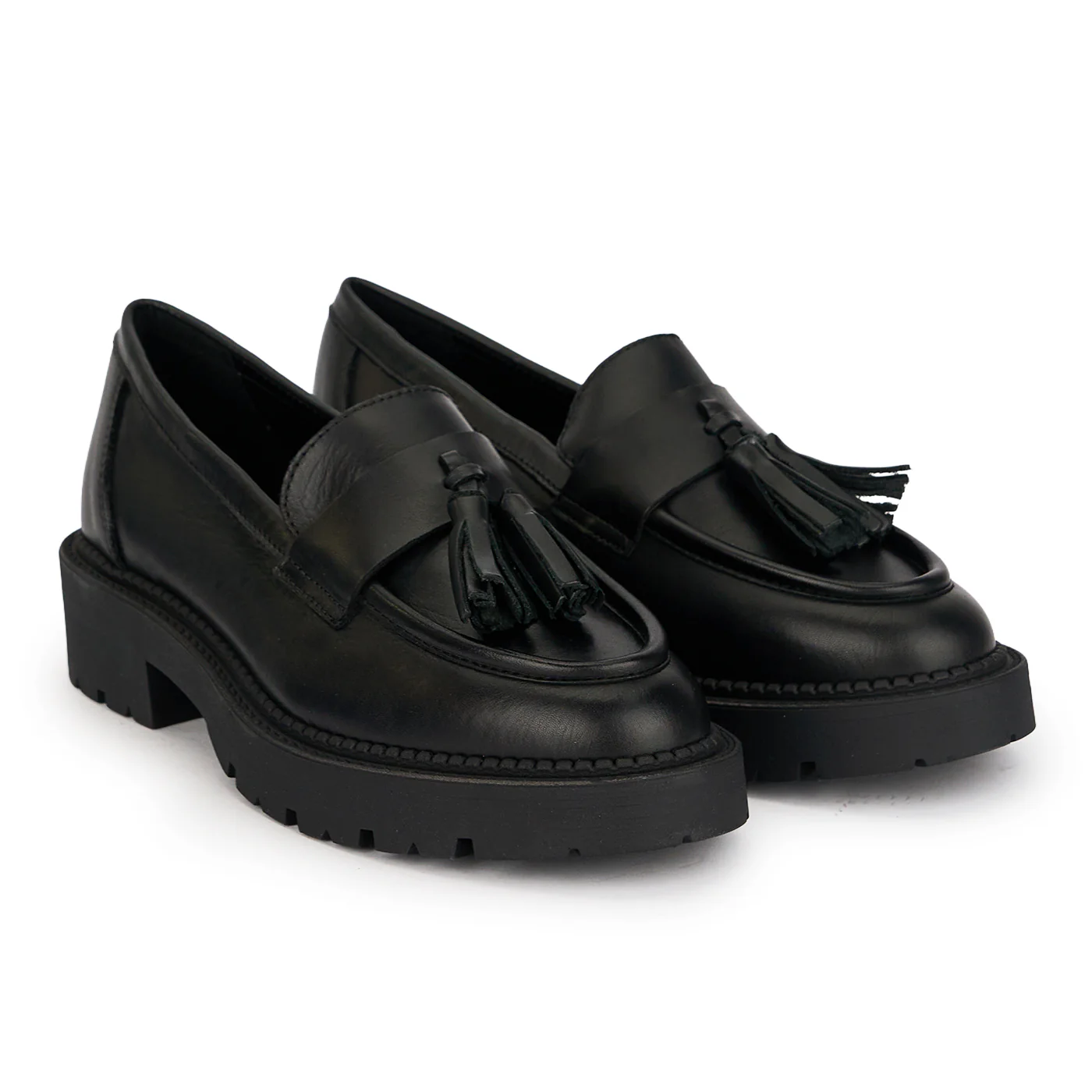 Pantofi dama din piele naturala neagra 19105 - Image 4