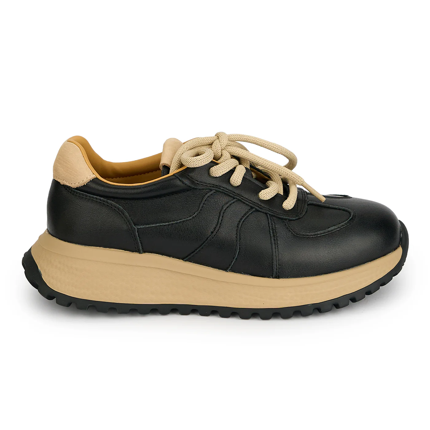 Pantofi dama din piele naturala neagra 19268