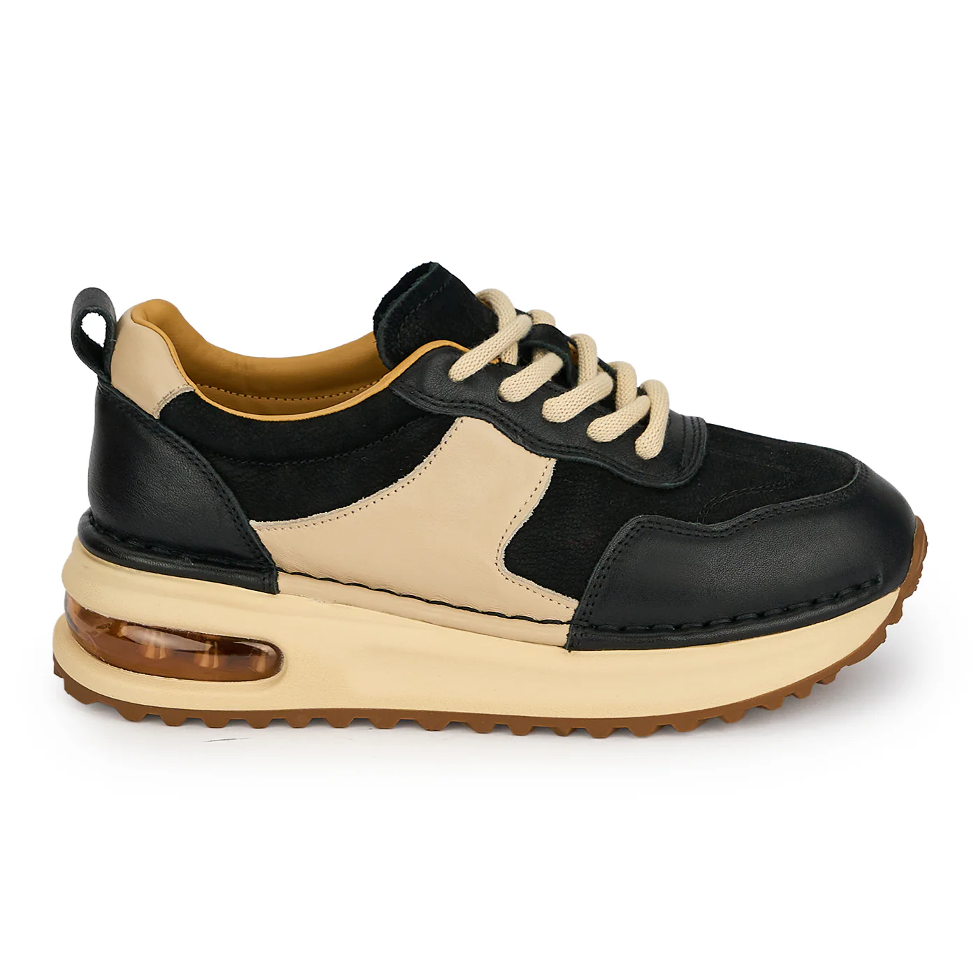 Pantofi dama din piele naturala neagra 19338