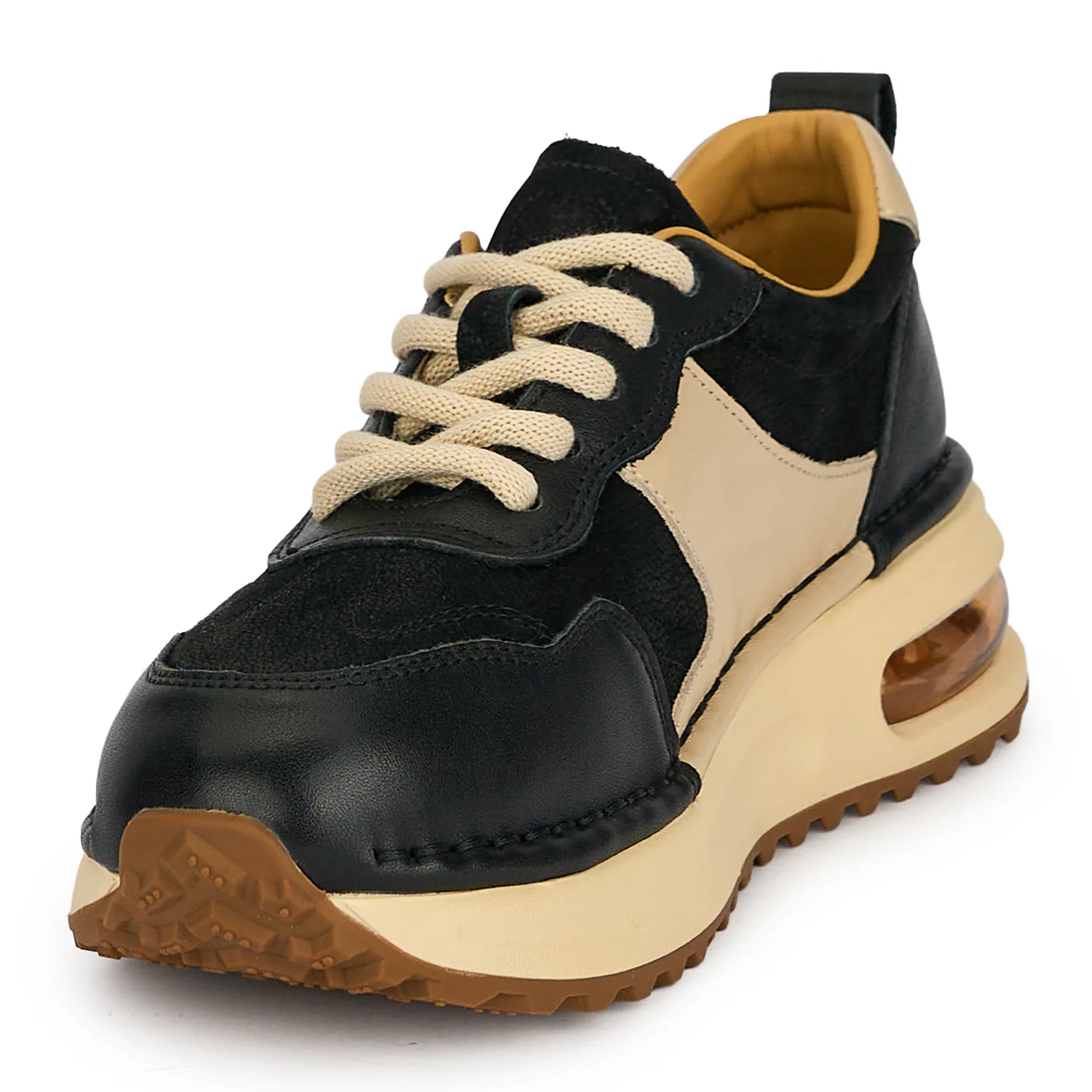 Pantofi dama din piele naturala neagra 19338 - Image 3