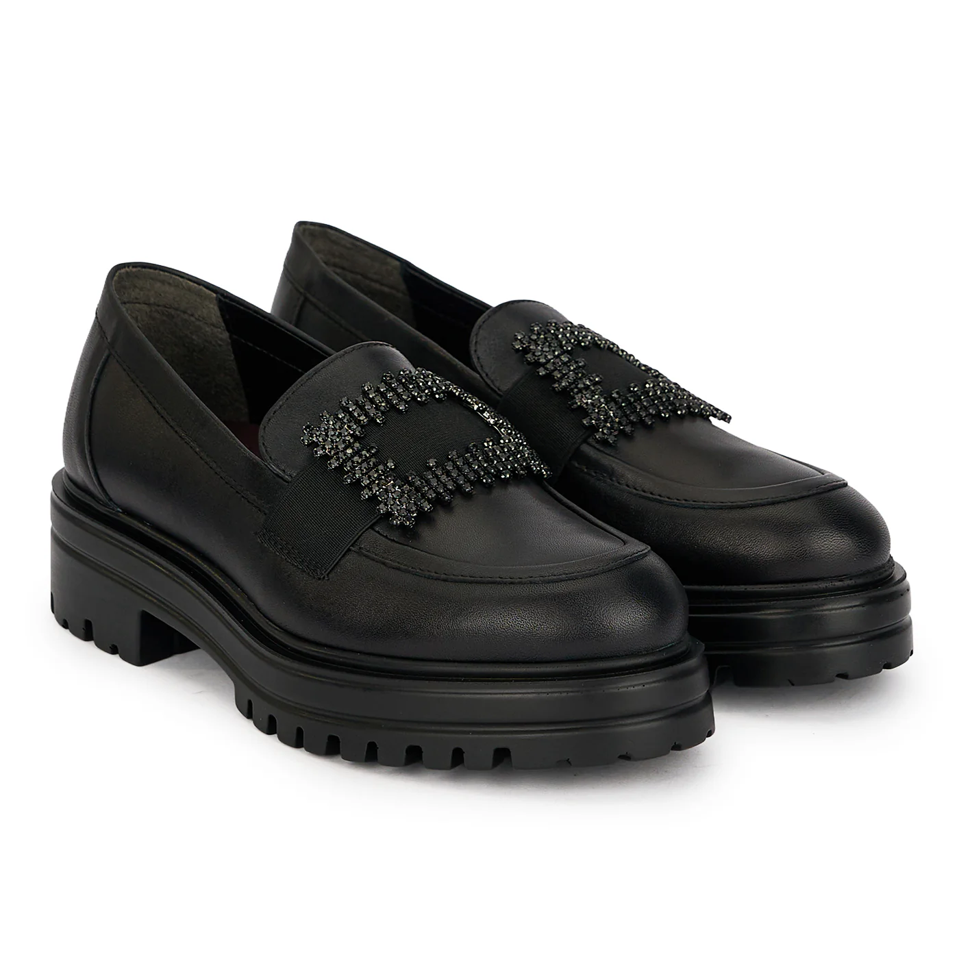 Pantofi dama din piele naturala neagra 19607 - Image 4