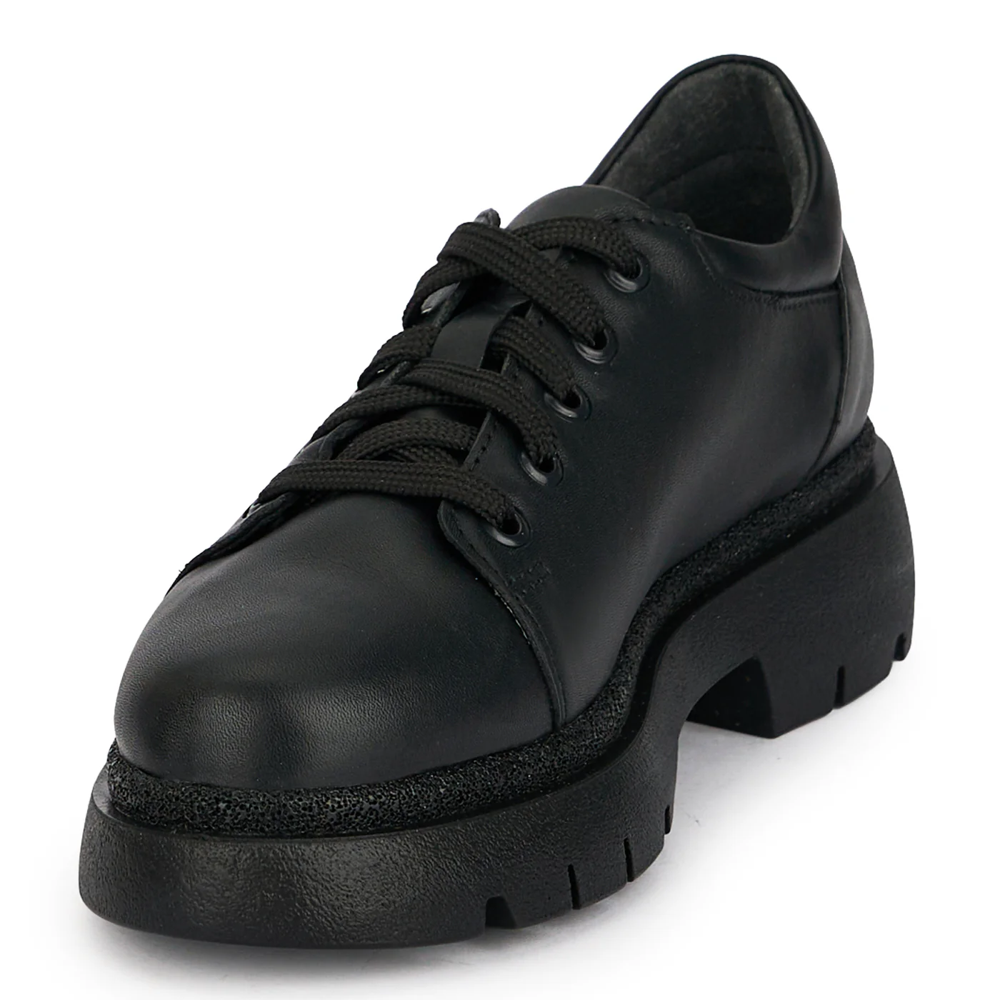 Pantofi dama din piele naturala neagra 19608 - Image 3