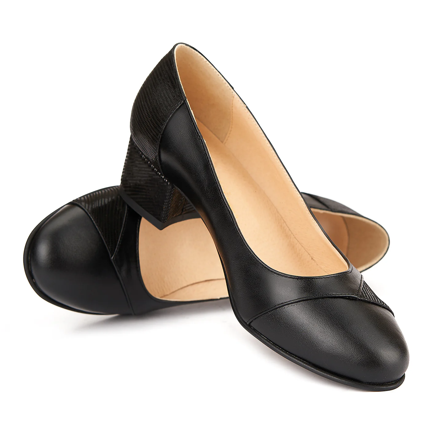 Pantofi dama din piele naturala neagra 4131 - Image 4