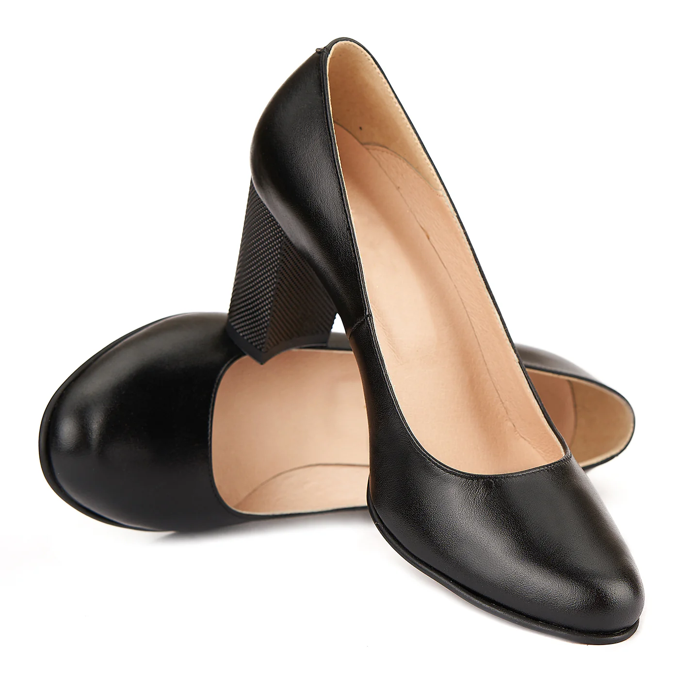 Pantofi dama din piele naturala neagra 4141 - Image 4