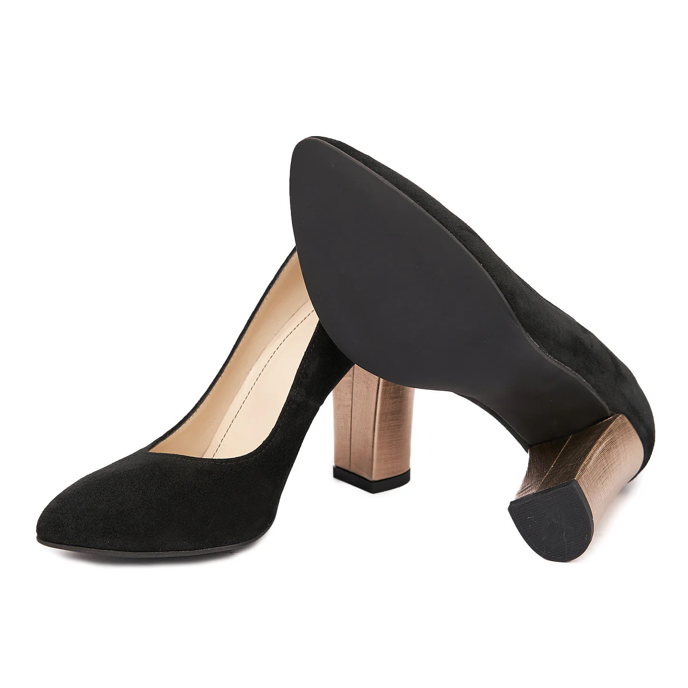 Pantofi dama din piele naturala neagra 4563 - Image 3