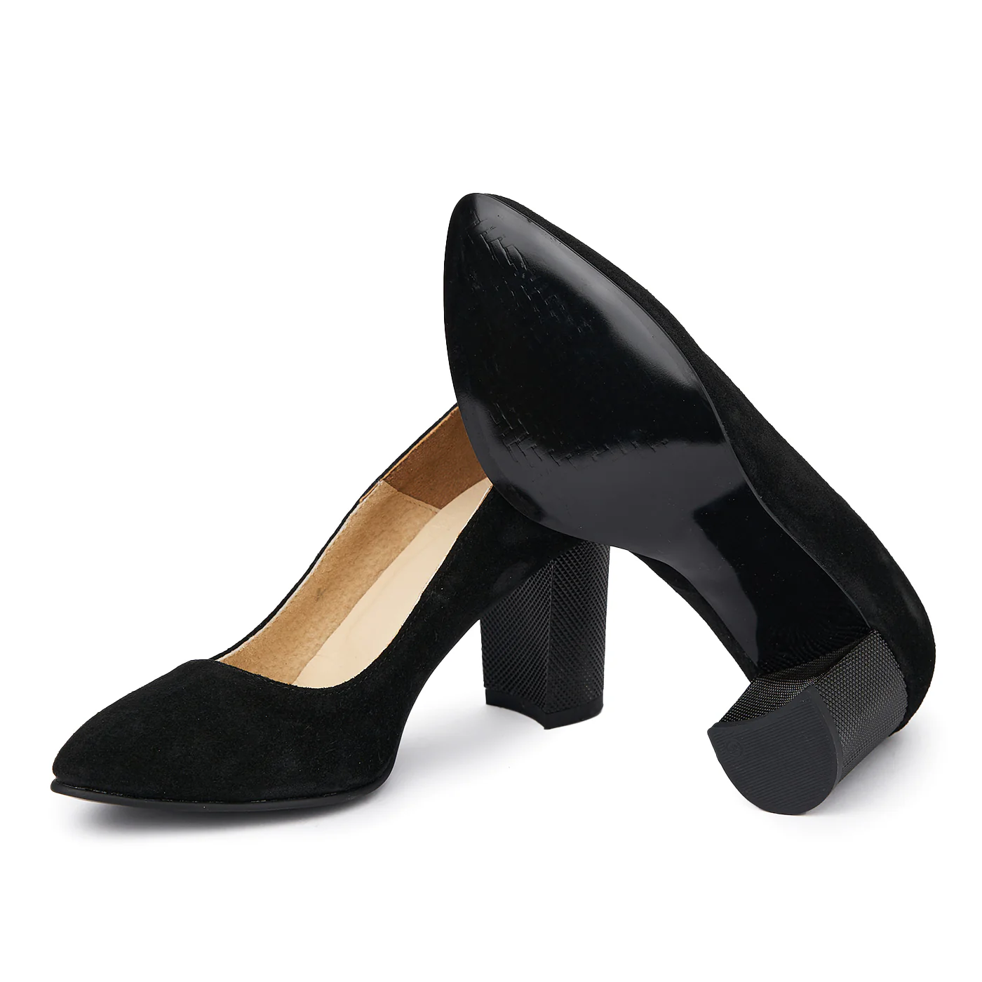 Pantofi dama din piele naturala neagra 4979 - Image 3