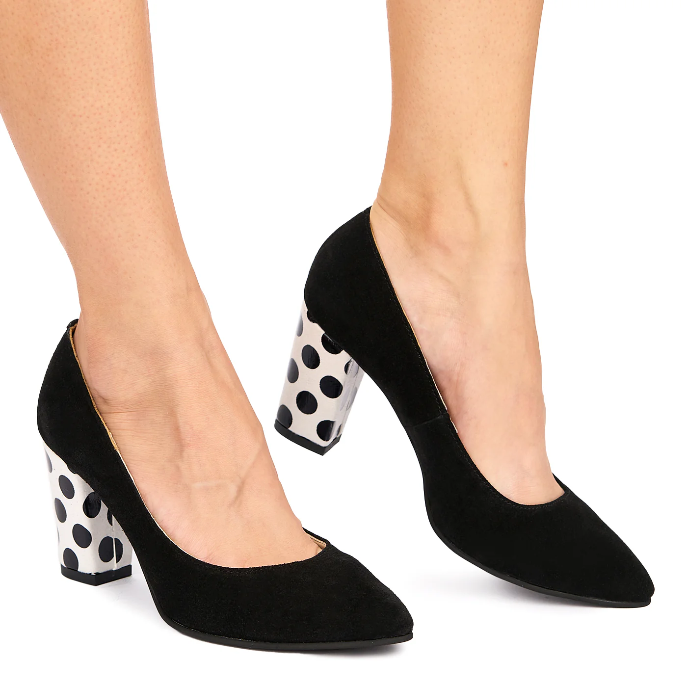 Pantofi dama din piele naturala neagra 9008 - Image 2