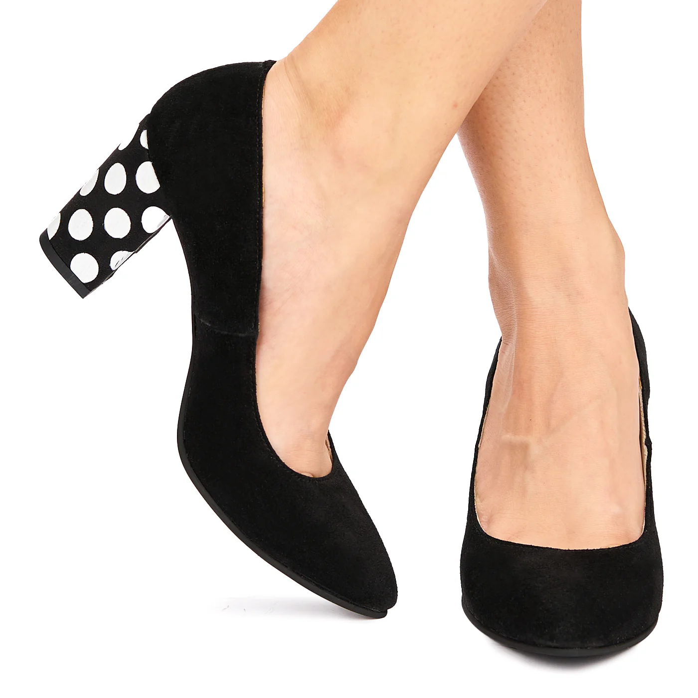 Pantofi dama din piele naturala neagra 9010 - Image 3