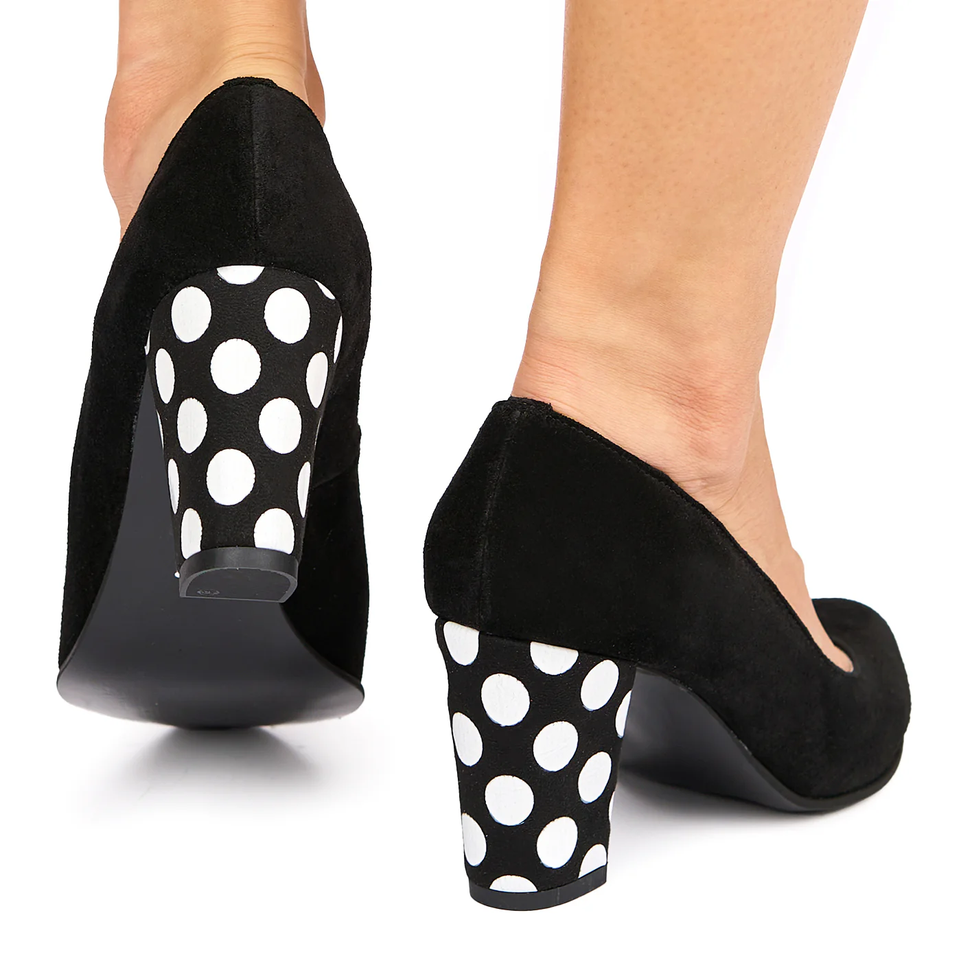 Pantofi dama din piele naturala neagra 9010 - Image 4
