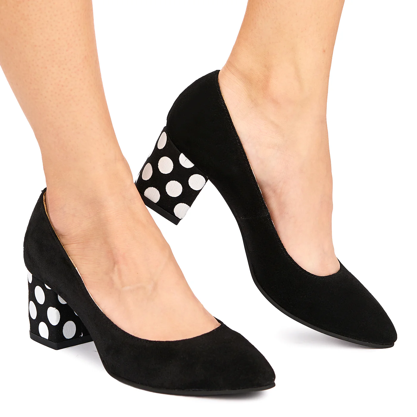 Pantofi dama din piele naturala neagra 9013 - Image 2