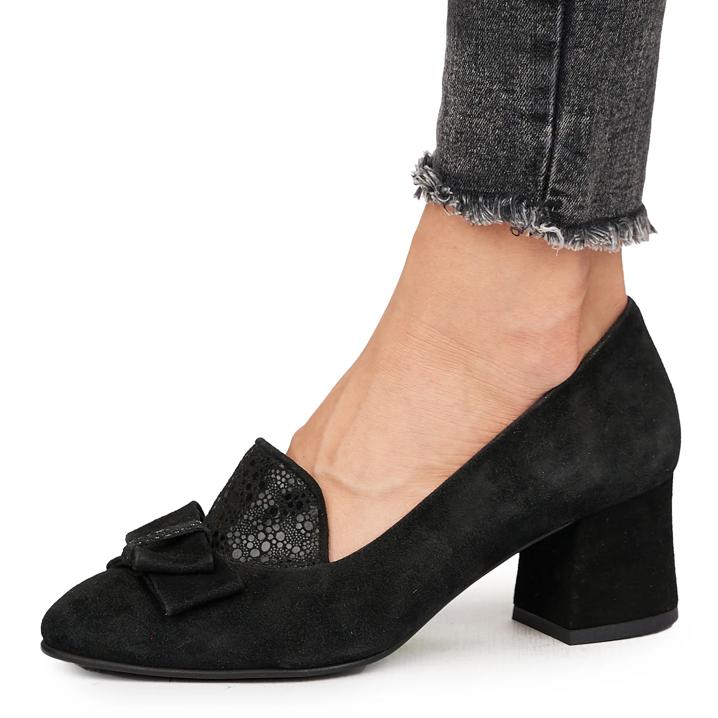 Pantofi dama din piele naturala neagra 9163 - Image 4