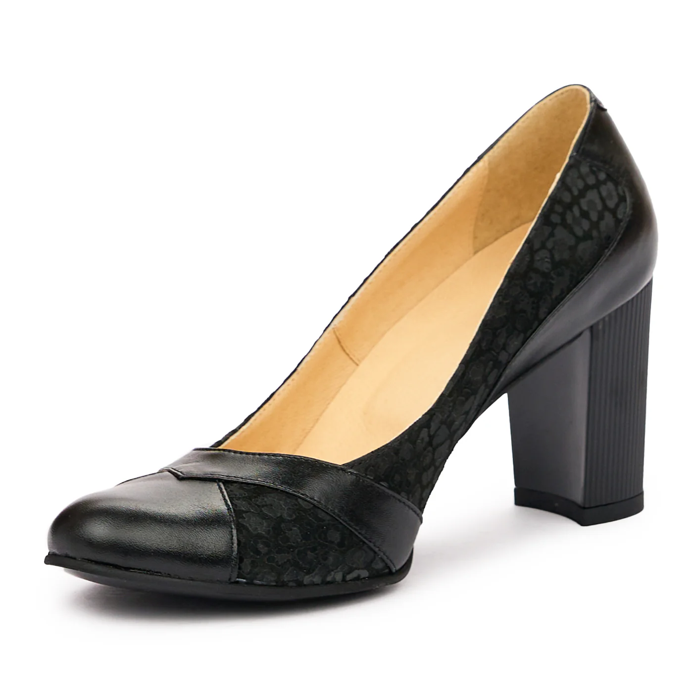 Pantofi dama din piele naturala neagra 9247 - Image 4