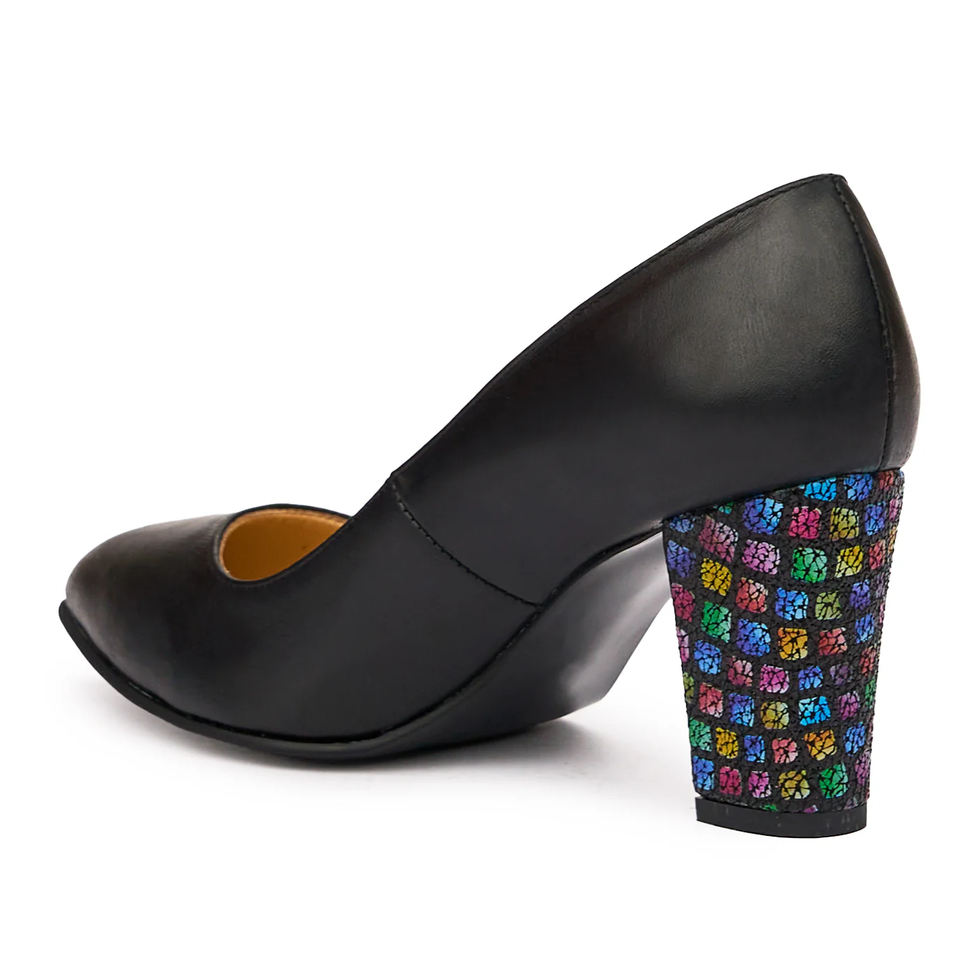 Pantofi dama din piele naturala neagra 9249 - Image 3