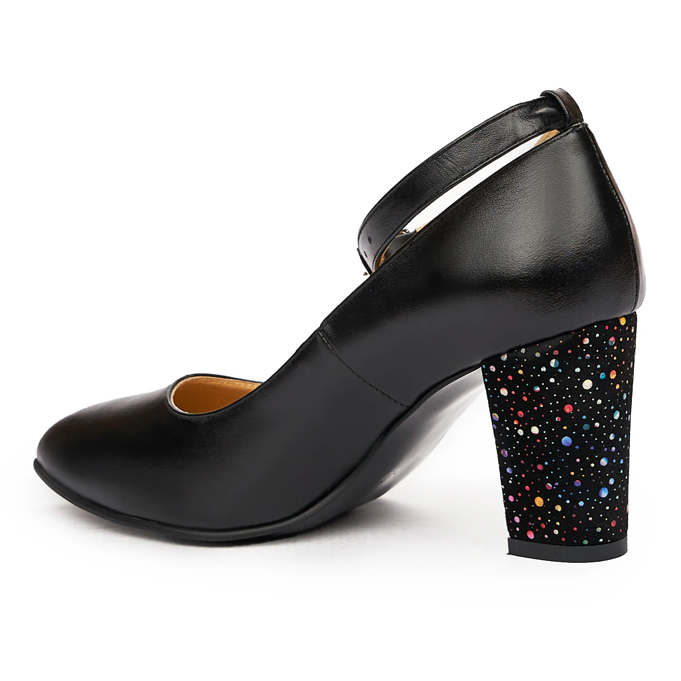 Pantofi dama din piele naturala neagra 9400 - Image 3