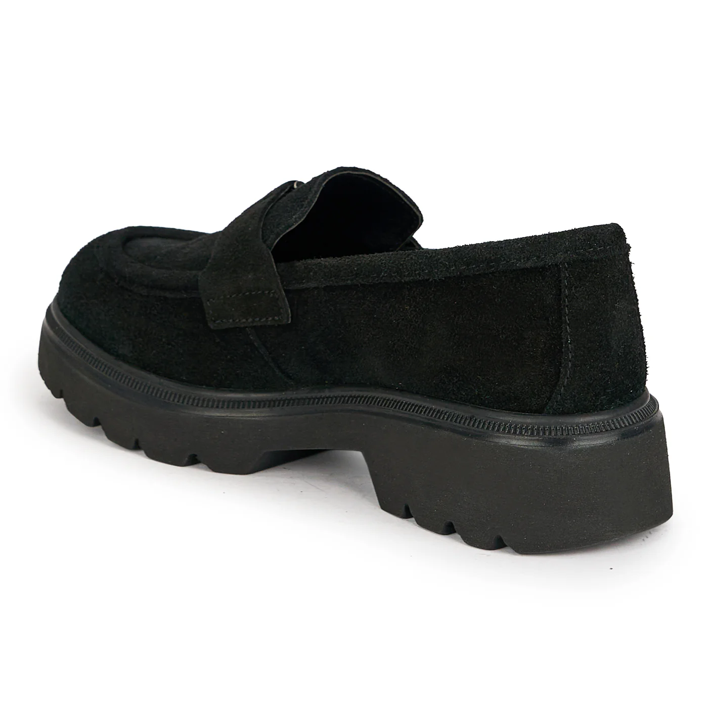 Pantofi dama din piele naturala neagra cu accesoriu metalic 19099 - Image 2