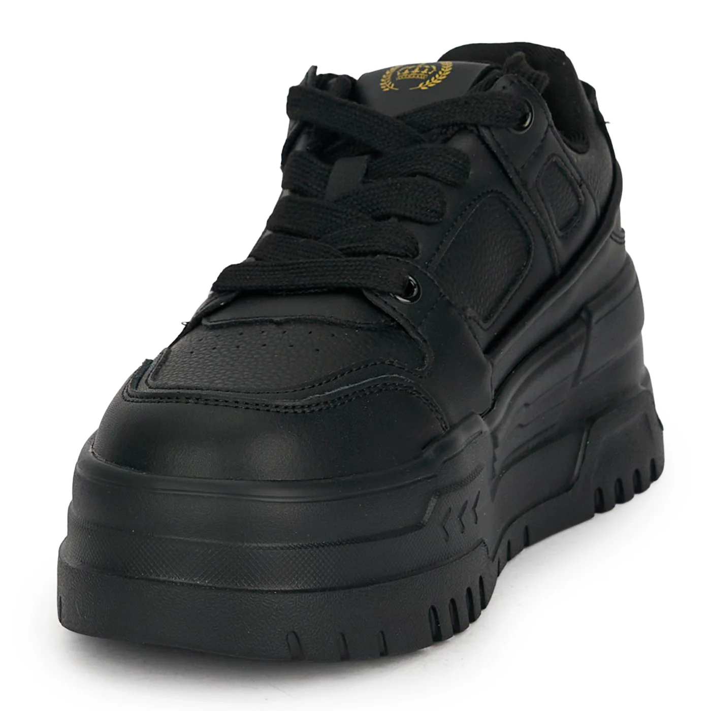 Pantofi dama din piele naturala neagra cu talpa inalta 6 cm 19058 - Image 3