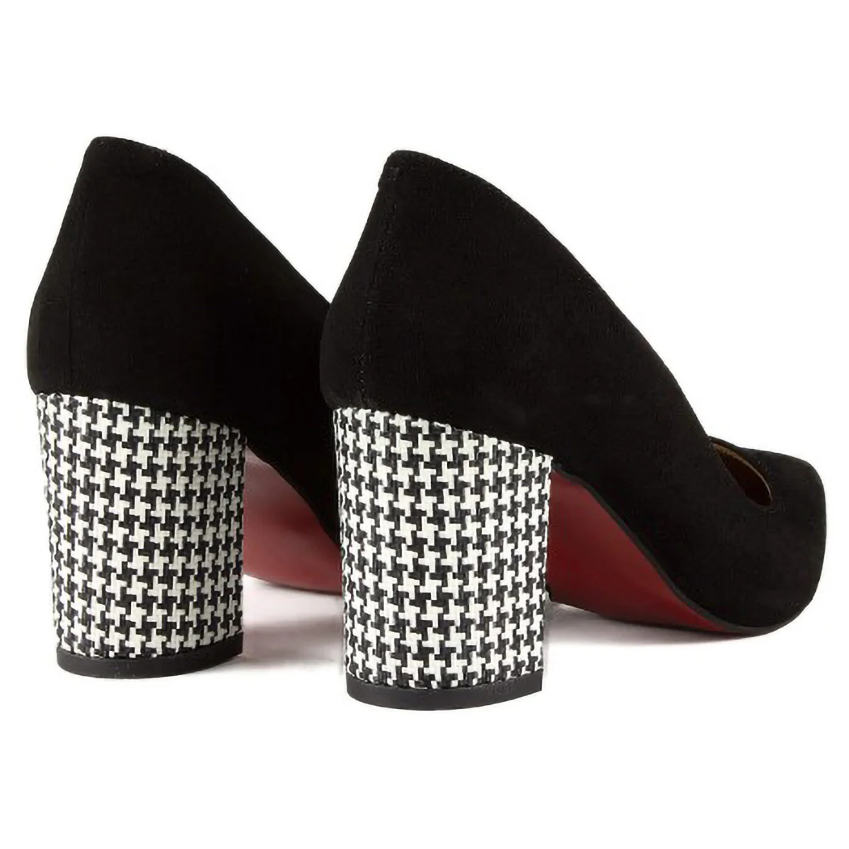 Pantofi dama din piele naturala neagra cu toc gros 6 cm 15743 - Image 3