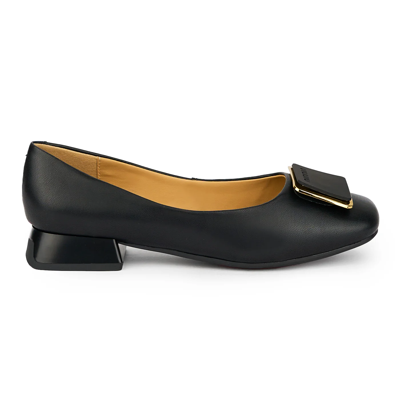 Pantofi dama din piele naturala neagra cu toc mic 2.5 cm 15844
