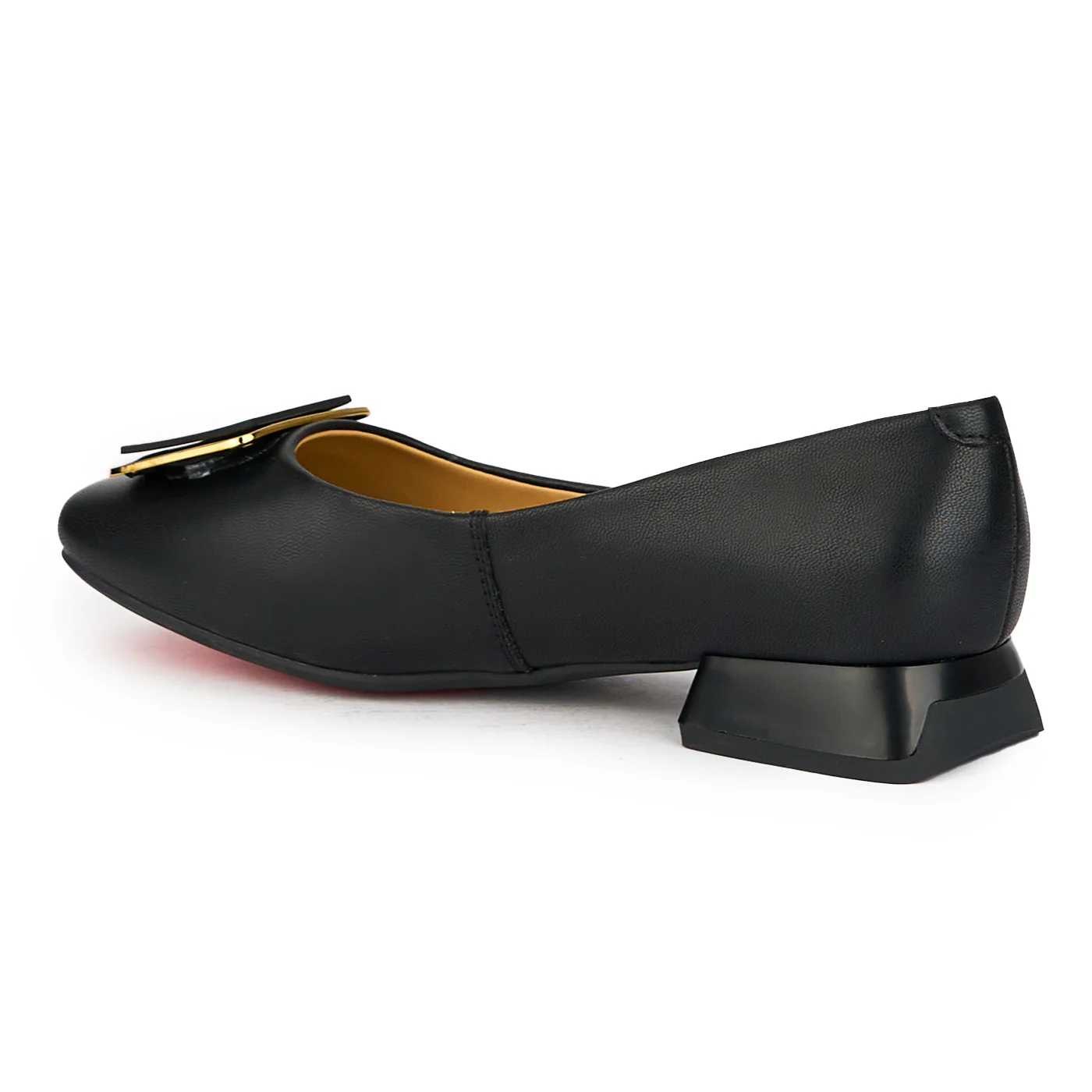 Pantofi dama din piele naturala neagra cu toc mic 2.5 cm 15844 - Image 2