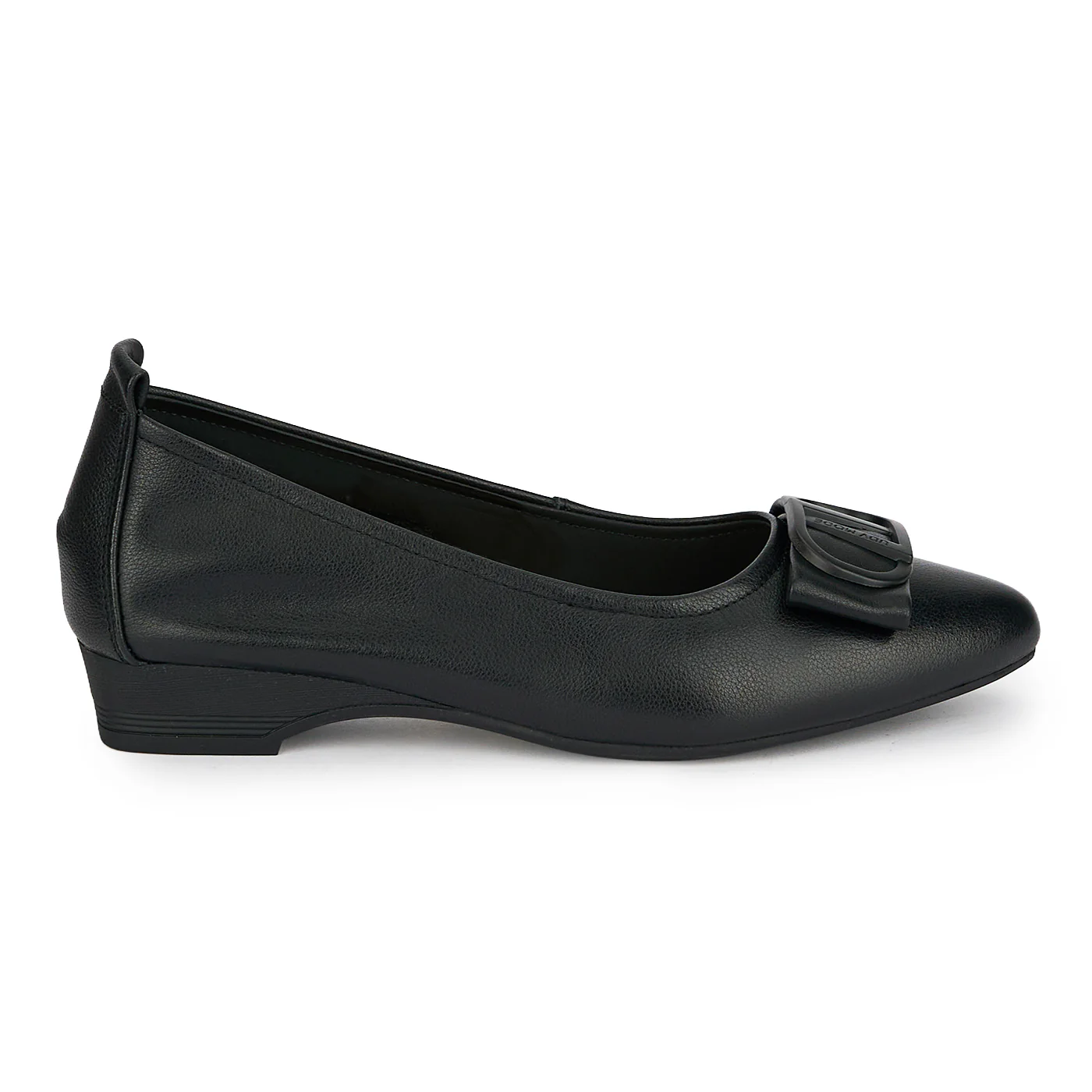 Pantofi dama din piele naturala neagra cu toc mic 2.5 cm 19368