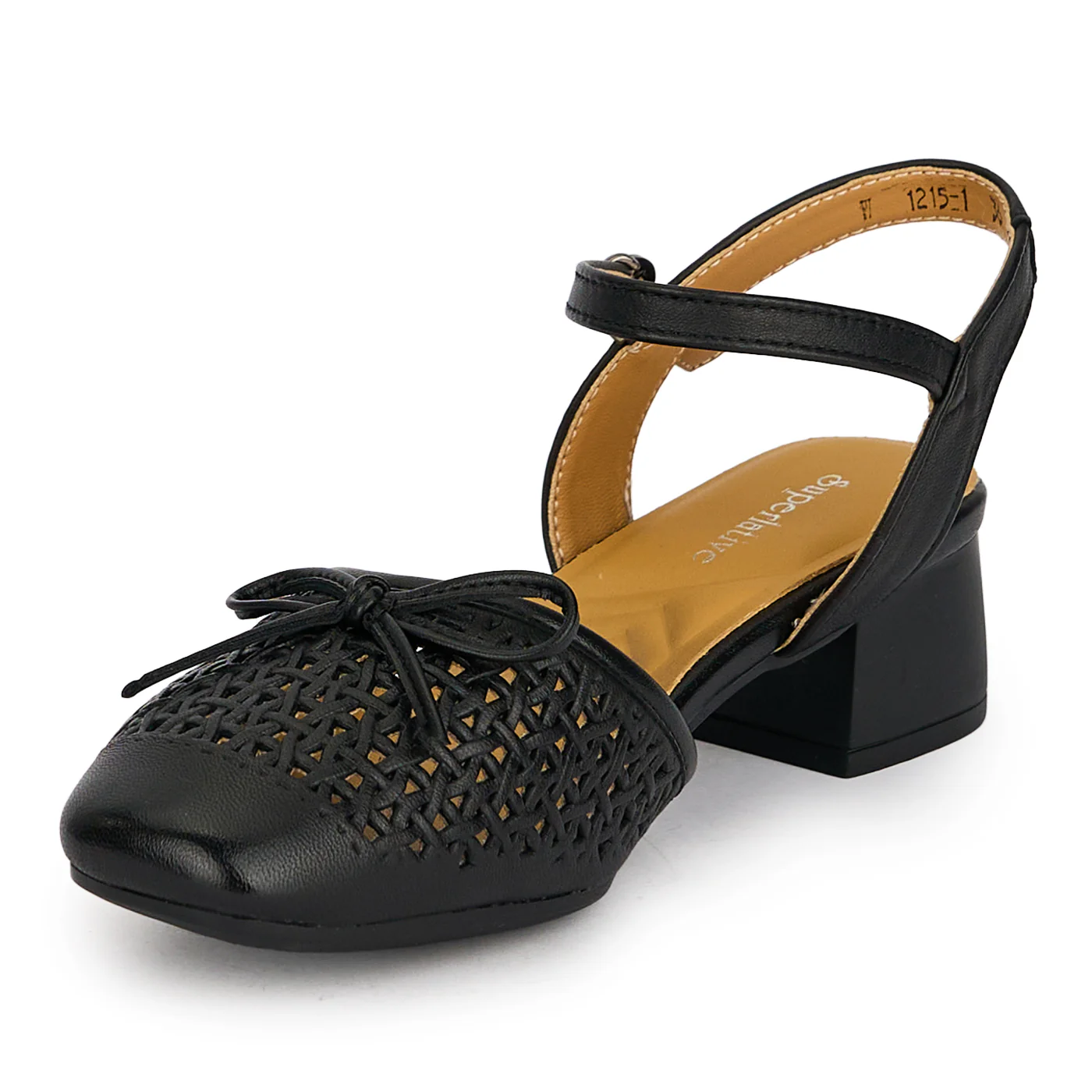 Pantofi dama din piele naturala neagra cu toc mic 3.5 cm 19562 - Image 3