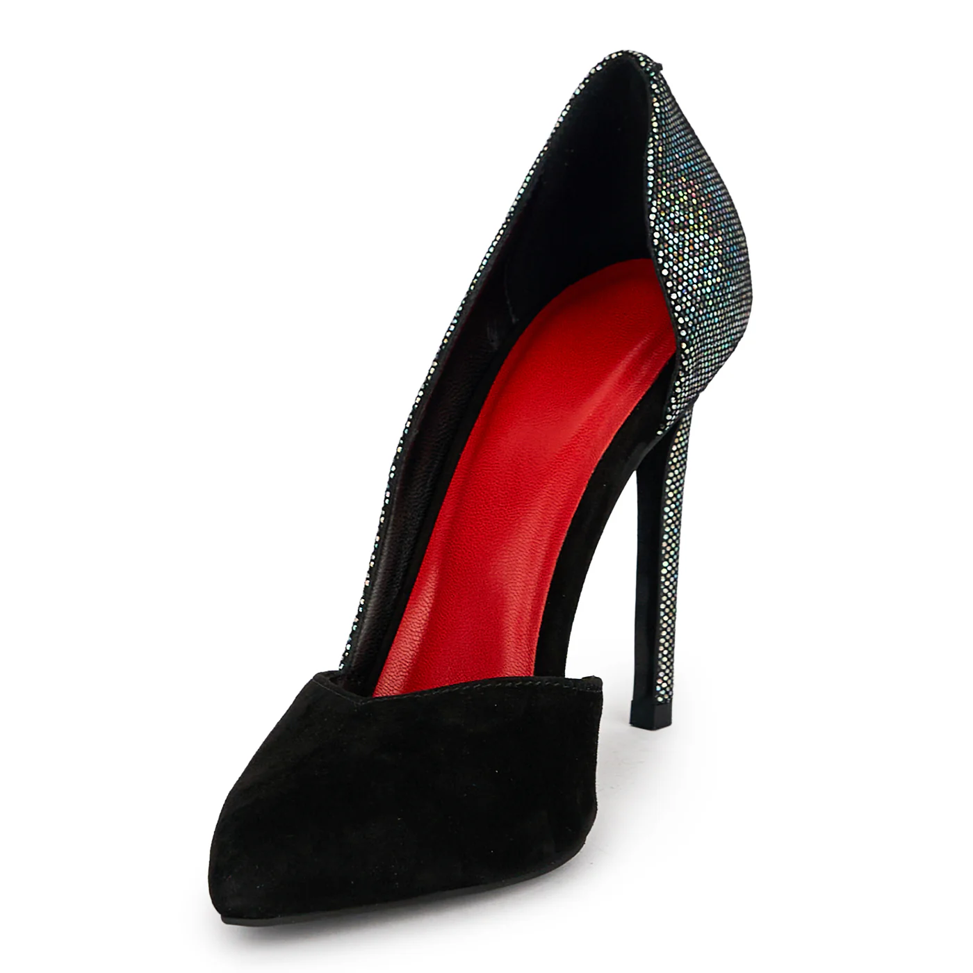 Pantofi dama din piele naturala neagra cu toc subtire 10.5 cm 19077 - Image 3