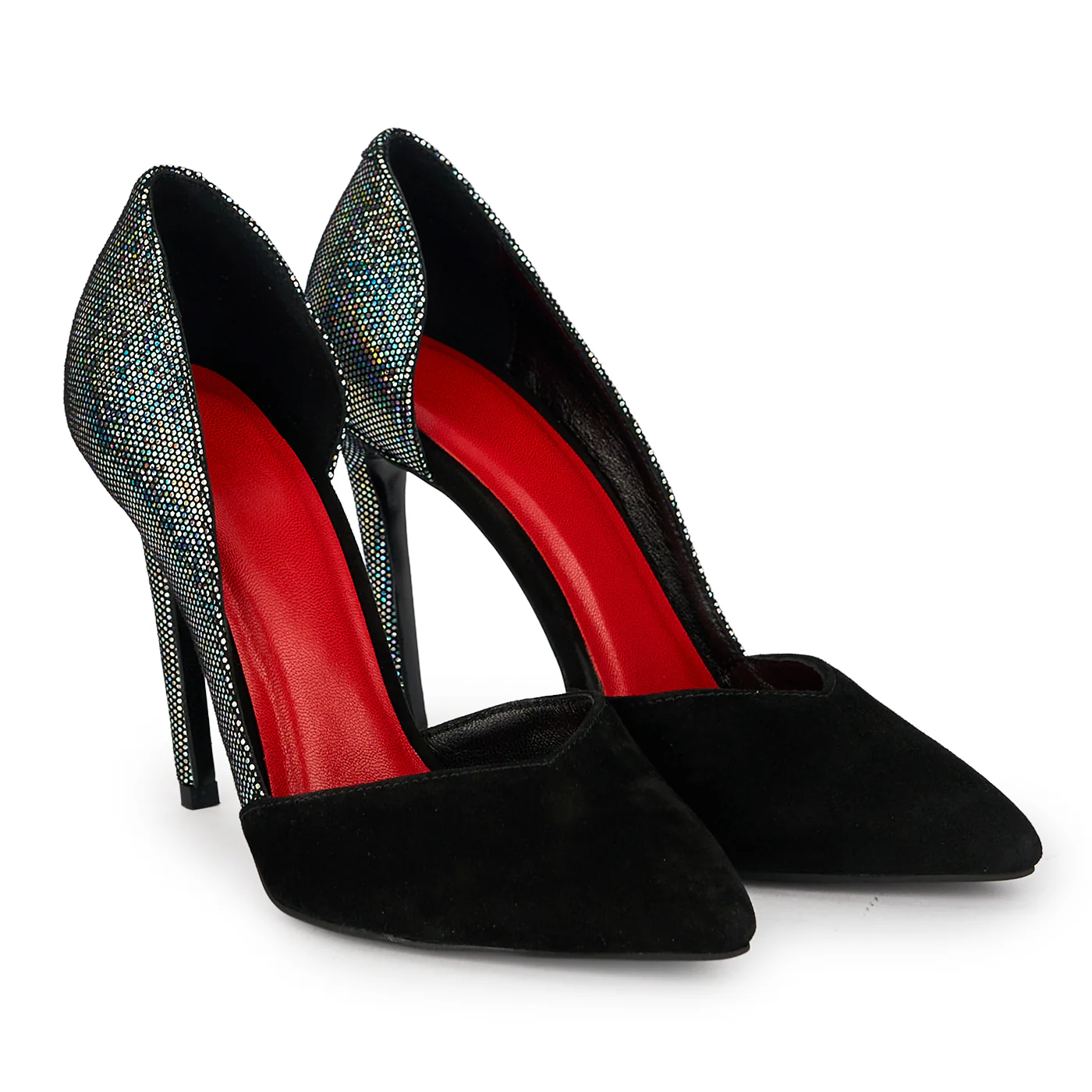 Pantofi dama din piele naturala neagra cu toc subtire 10.5 cm 19077 - Image 4