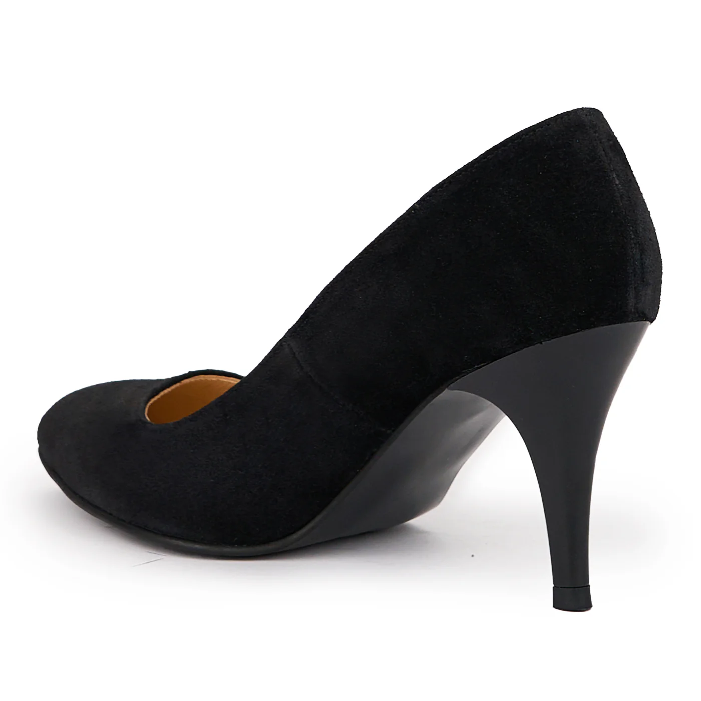 Pantofi dama din piele naturala neagra cu toc subtire 8.5cm 14355 - Image 2