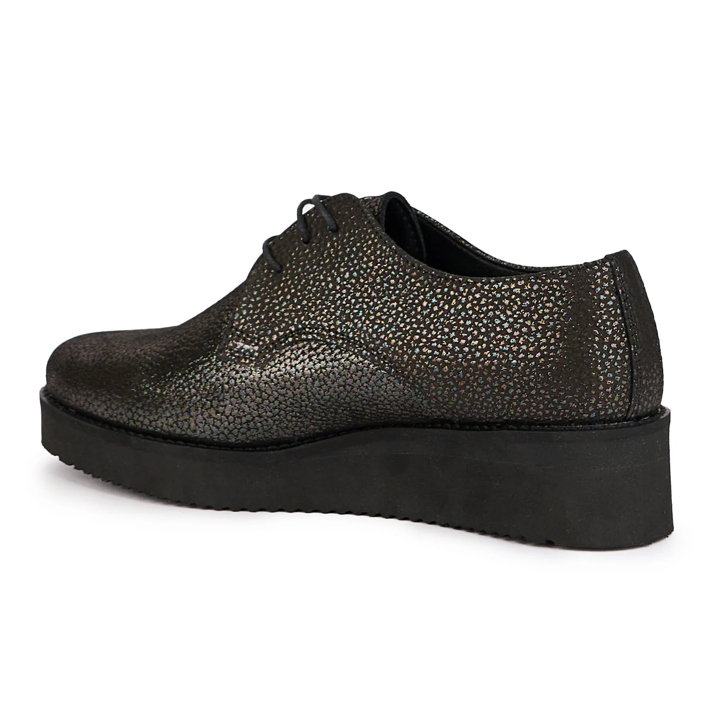 Pantofi dama din piele naturala neagra-sidefat 16961 - Image 2