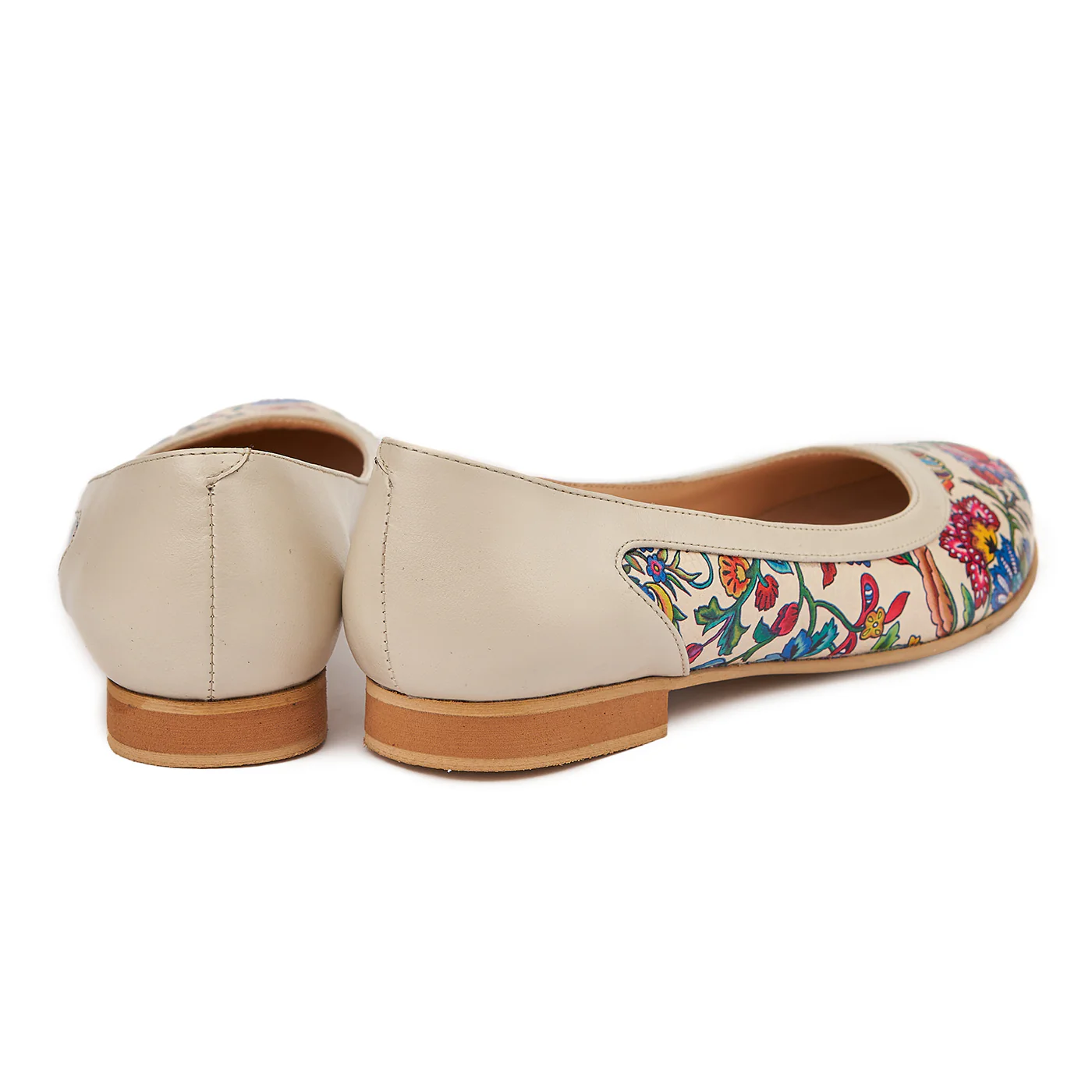 Pantofi dama din piele naturala  nude 4936 - Image 2