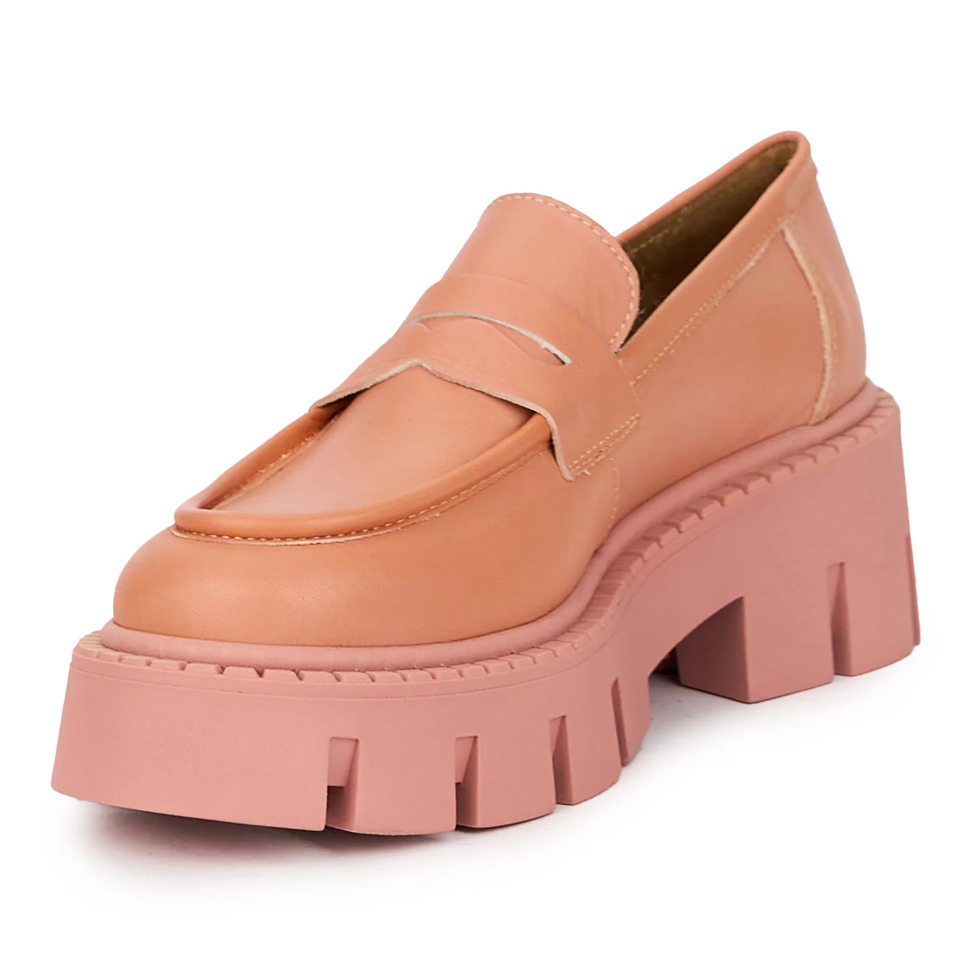 Pantofi dama din piele naturala roz 15347 - Image 3
