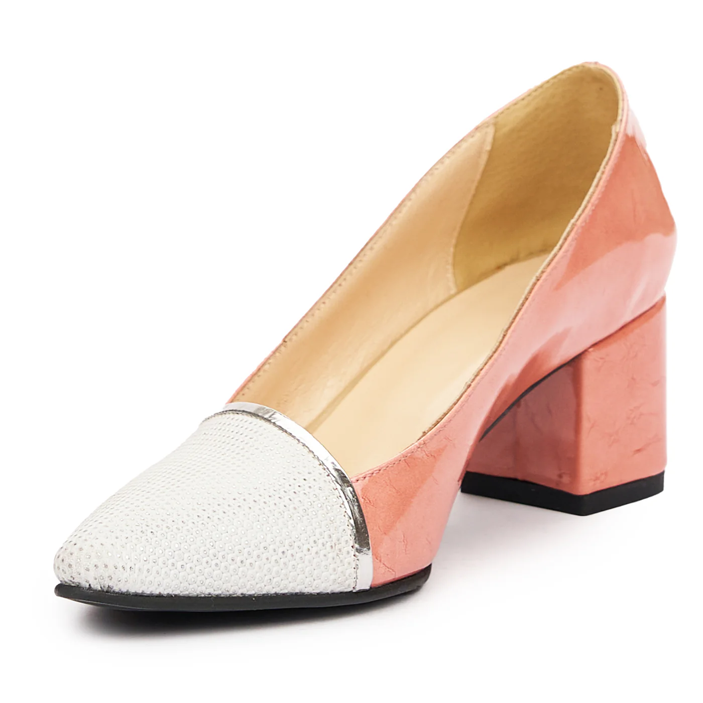 Pantofi dama din piele naturala roz 9319 - Image 4
