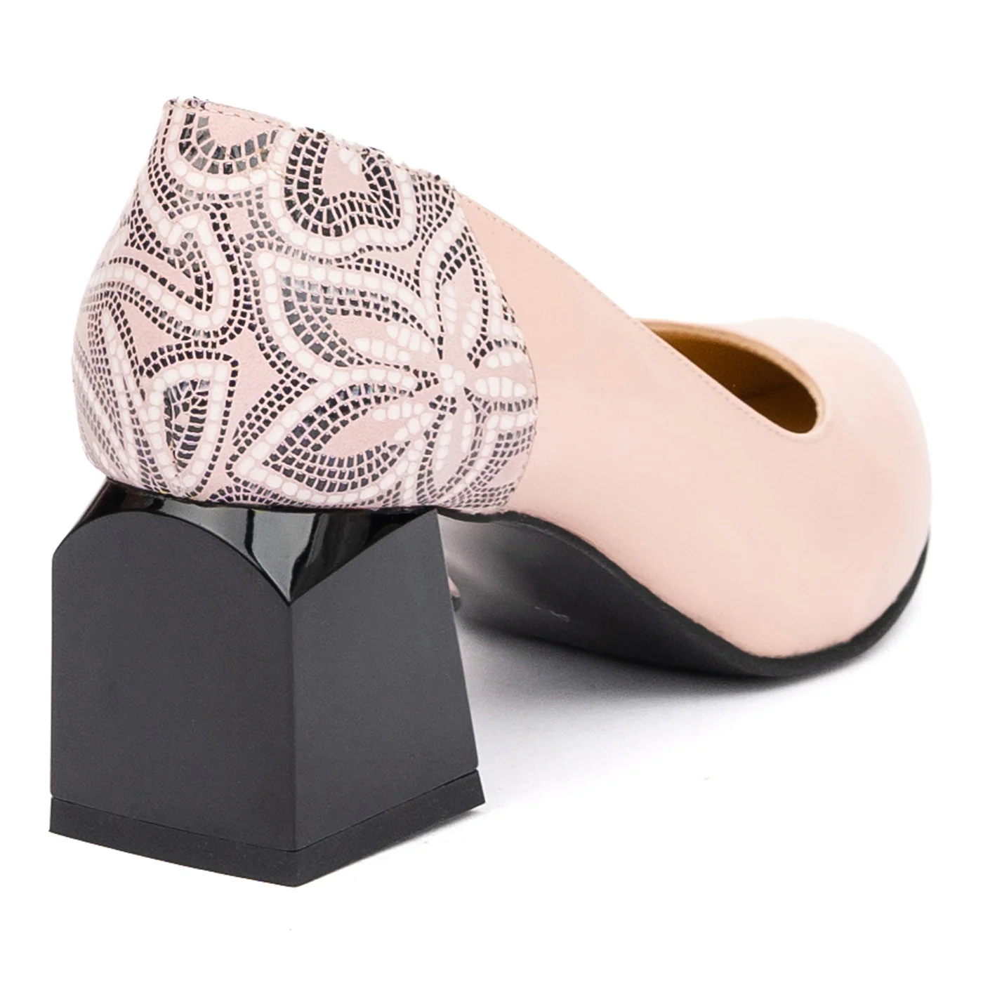 Pantofi dama din piele naturala roz 9408 - Image 2