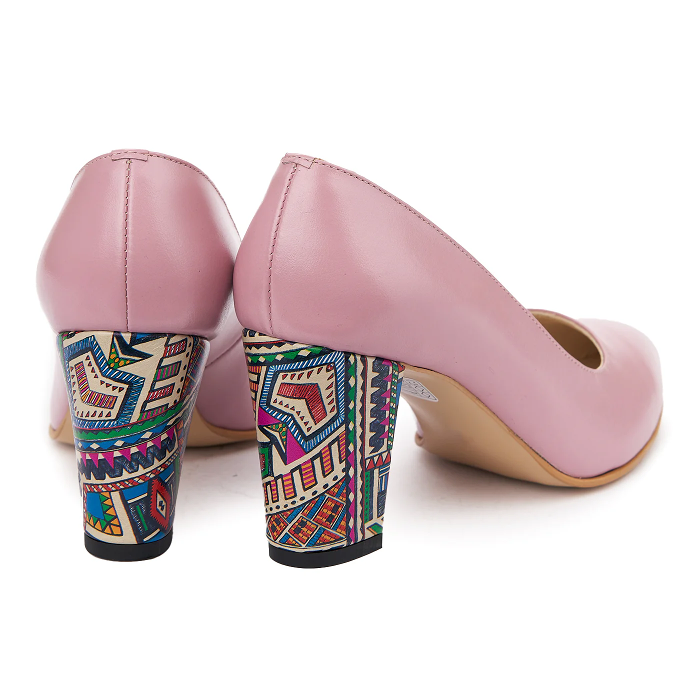 Pantofi dama din piele naturala roze  4934 - Image 2