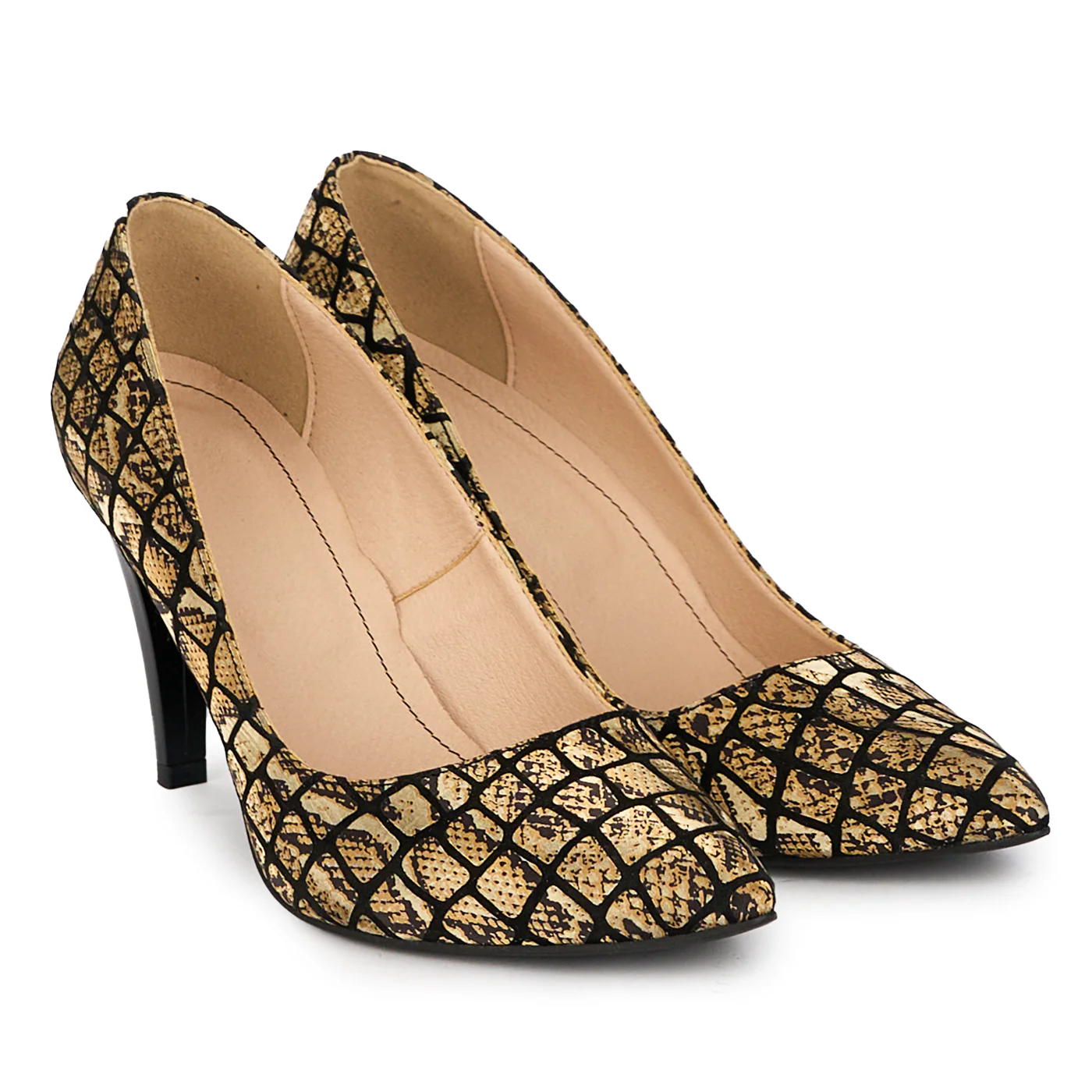 Pantofi dama din piele naturala toc subtire 8.5 cm 18196 - Image 4